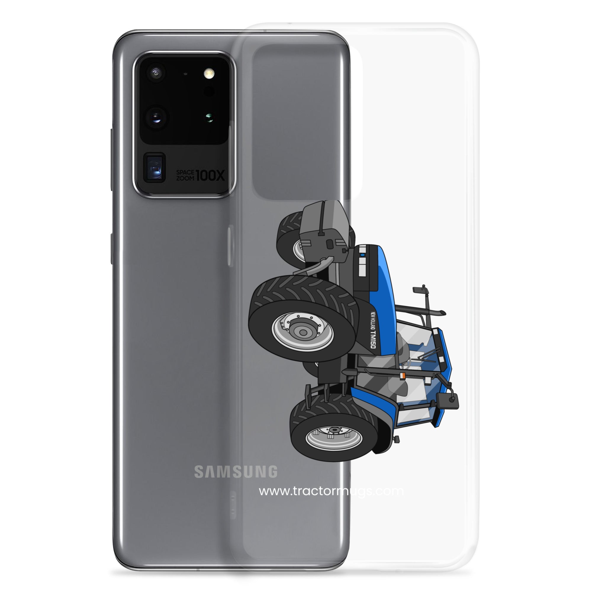 The Tractor Mugs Store New Holland TM 150 Super Steer | Clear Case for Samsung® Quality Farmers Merch