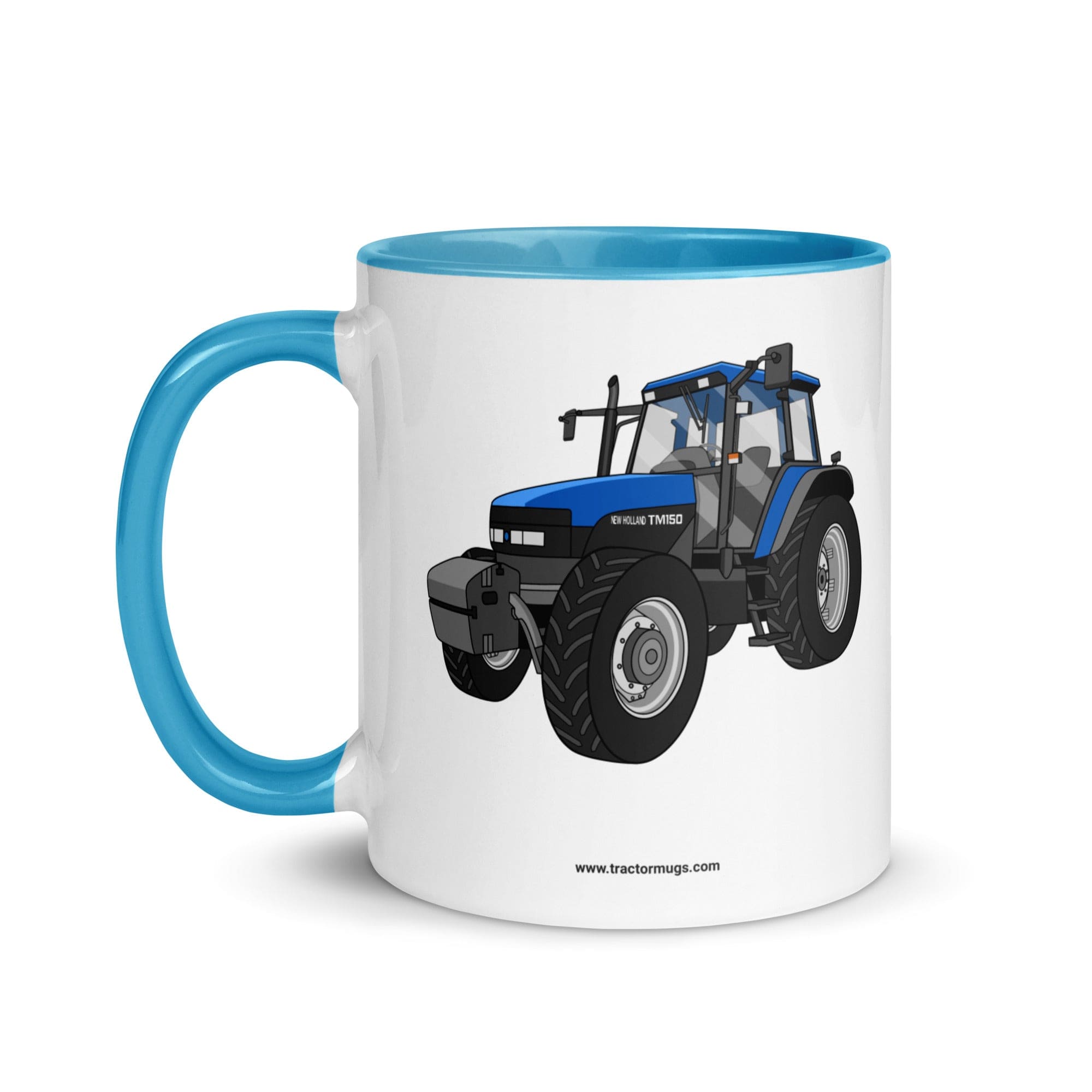 The Tractor Mugs Store New Holland TM 150 Super Steer | Mug with Color Inside Quality Farmers Merch