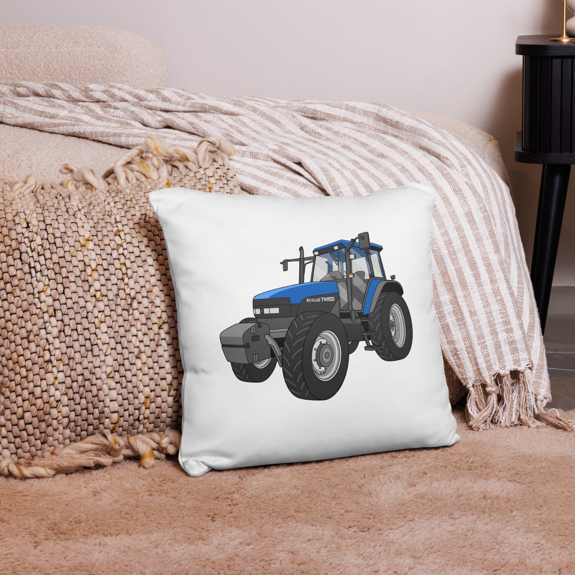 The Tractor Mugs Store New Holland TM 150 Super Steer | Pillow Case Quality Farmers Merch