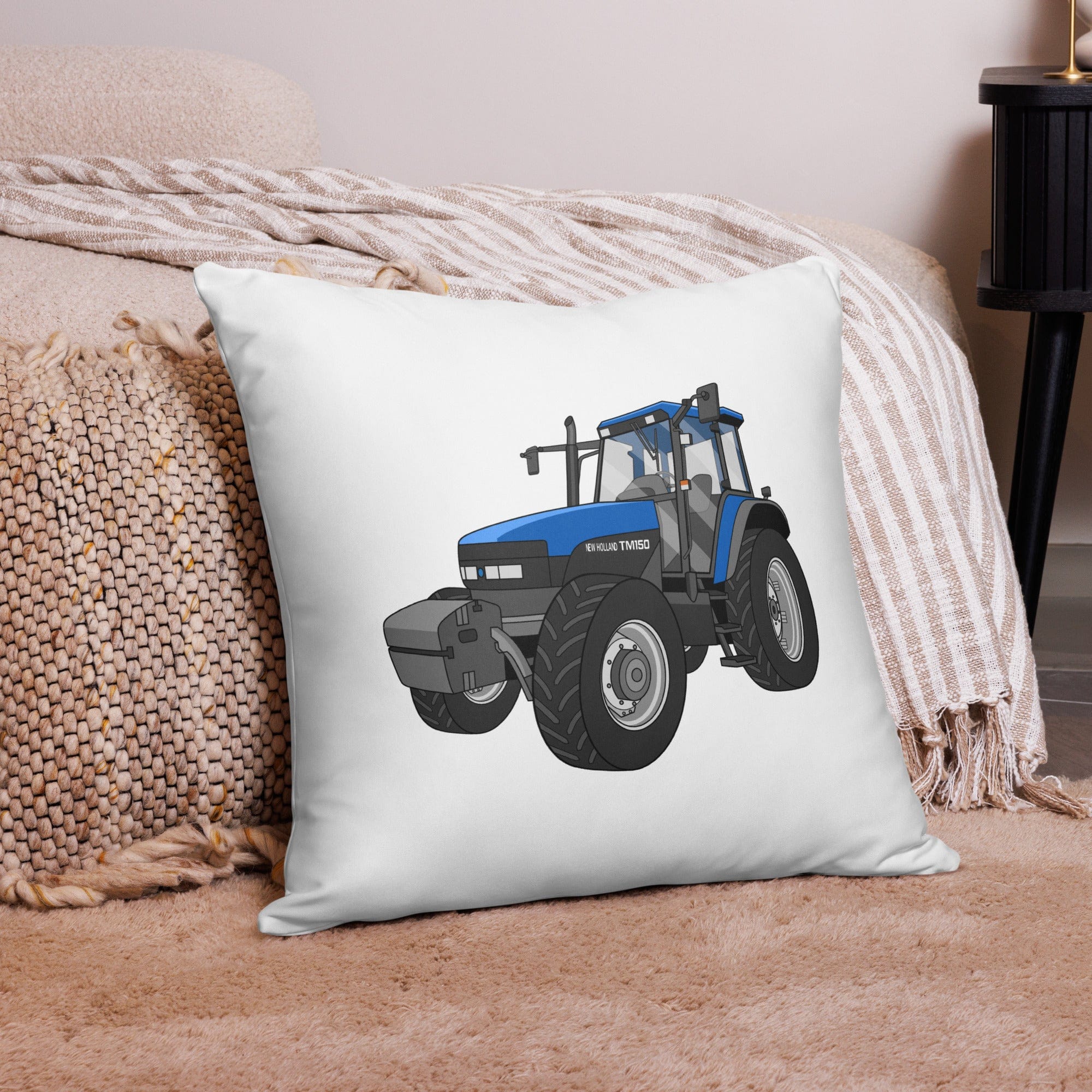 The Tractor Mugs Store New Holland TM 150 Super Steer | Pillow Case Quality Farmers Merch