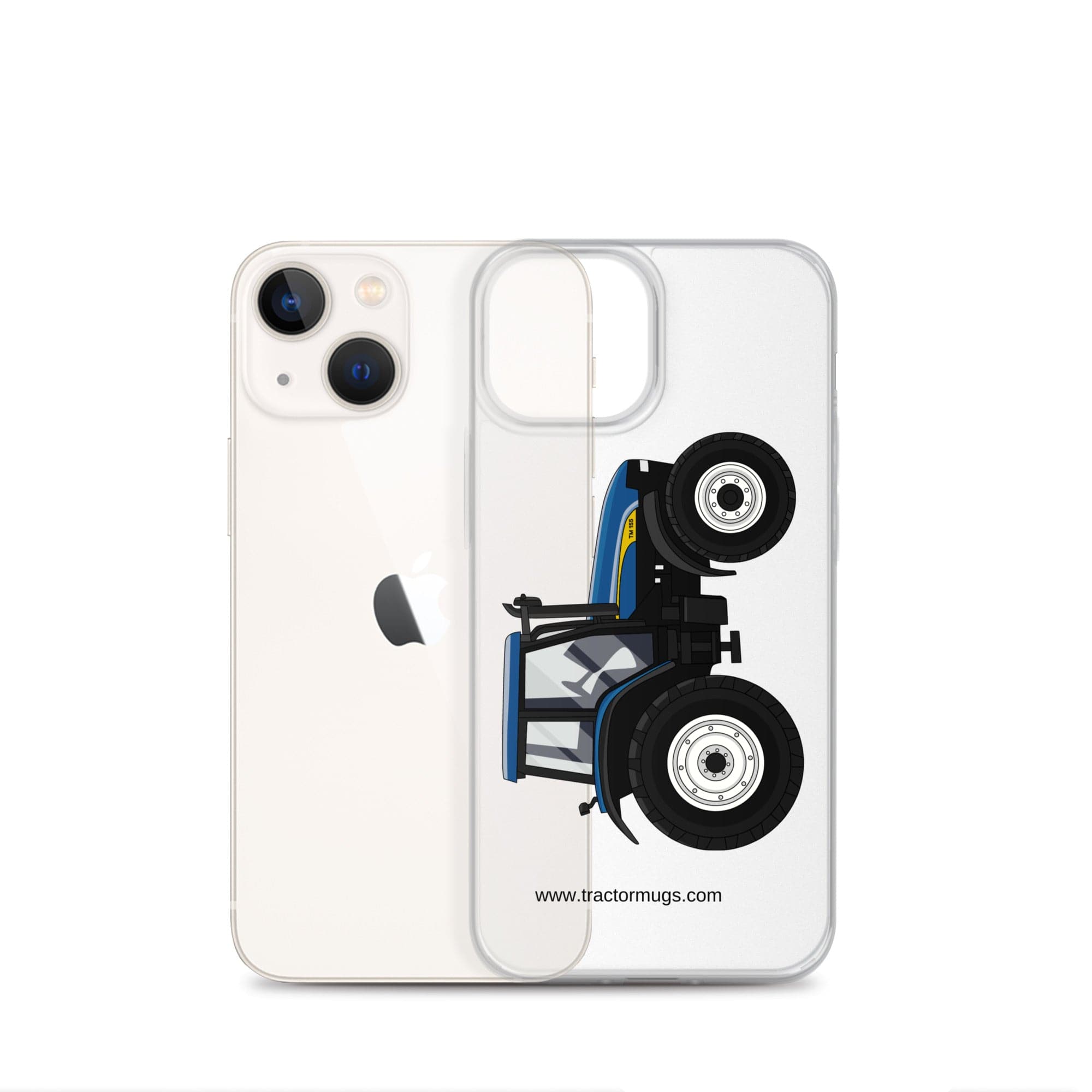 The Tractor Mugs Store New Holland TM 155 | Clear Case for iPhone® Quality Farmers Merch