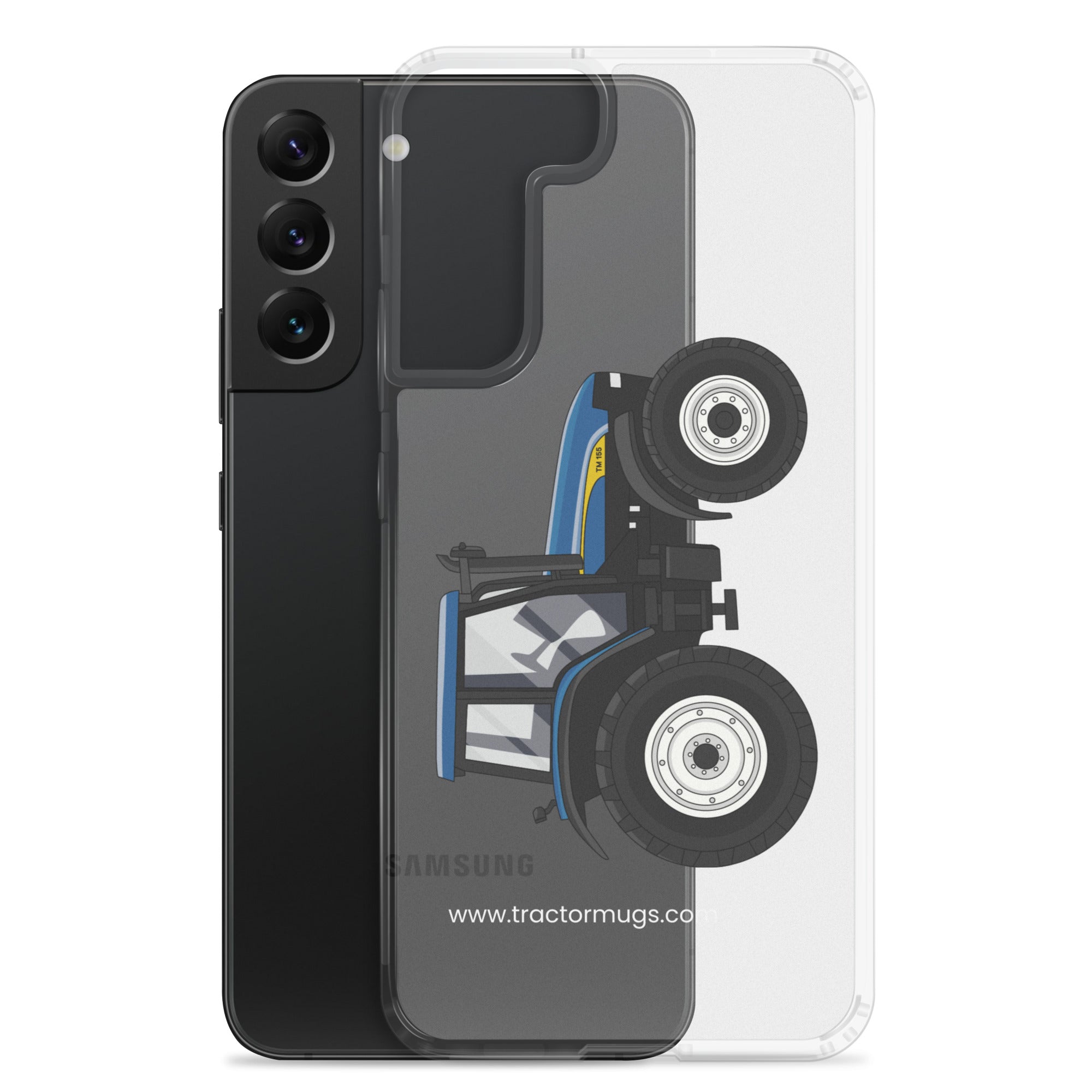 The Tractor Mugs Store New Holland TM 155 | Clear Case for Samsung® Quality Farmers Merch
