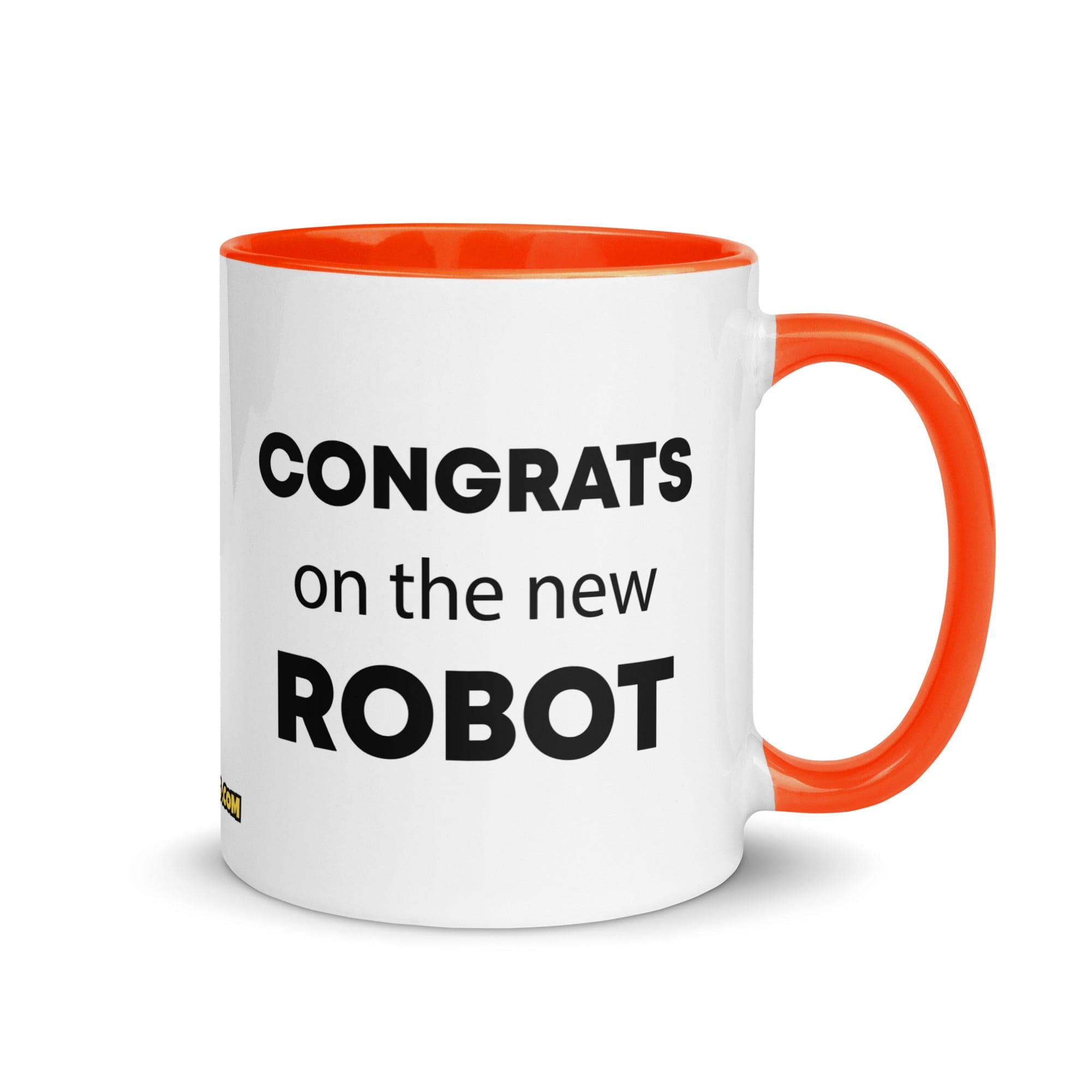 The Tractor Mugs Store Orange Congrats On The New Robot | Mug with Color Inside Quality Farmers Merch