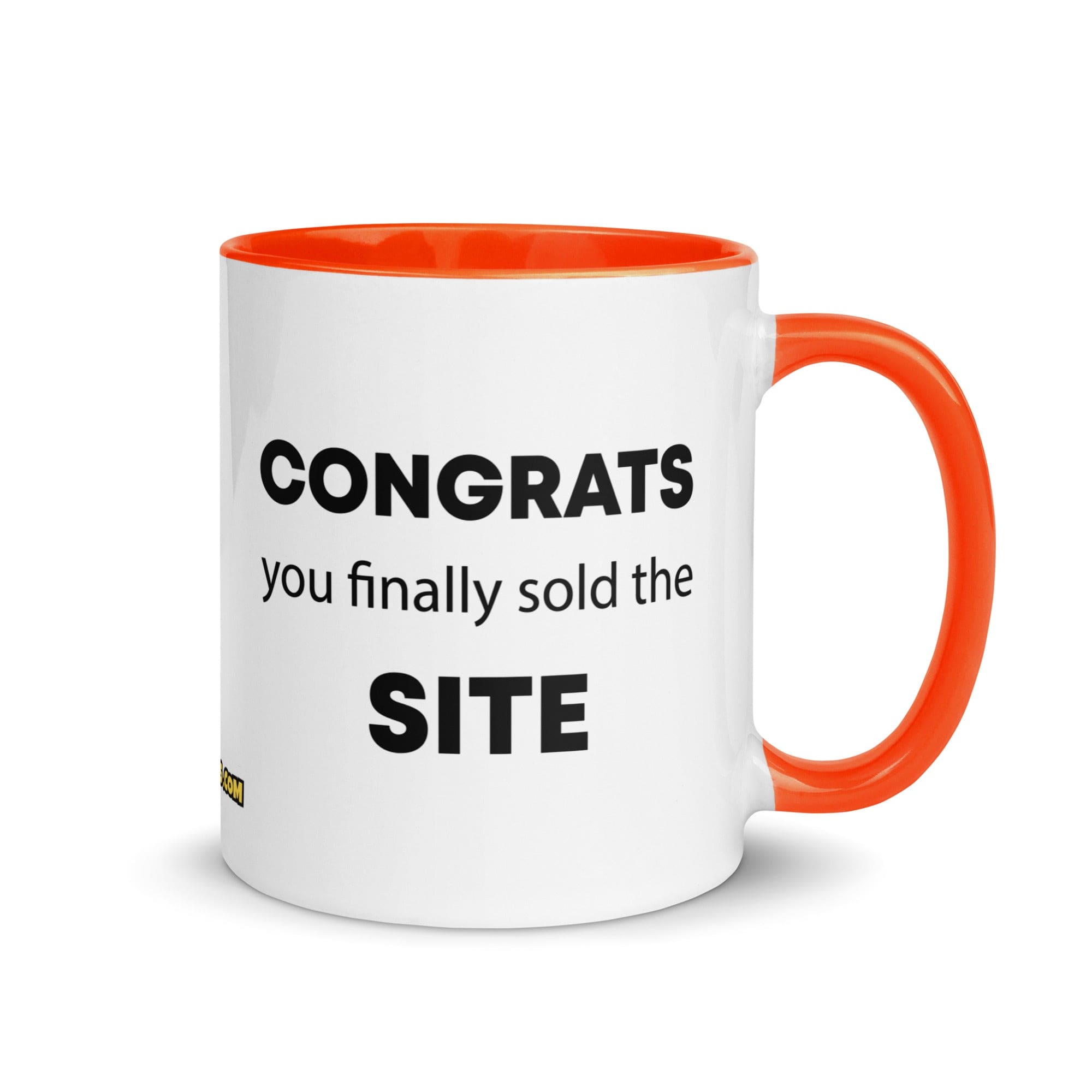The Tractor Mugs Store Orange Congrats You Finally Sold The Site | Mug with Color Inside Quality Farmers Merch