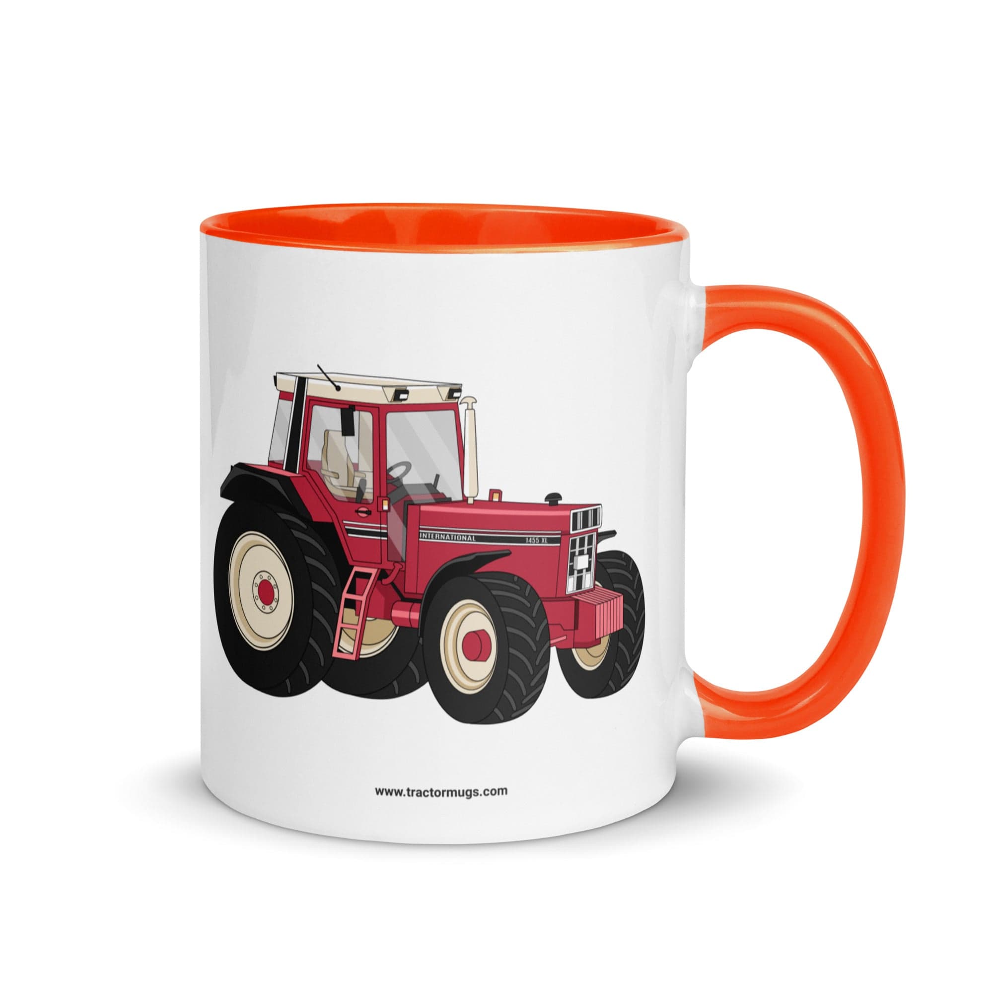 The Tractor Mugs Store Orange IHC 1455 XL | Mug with Color Inside Quality Farmers Merch