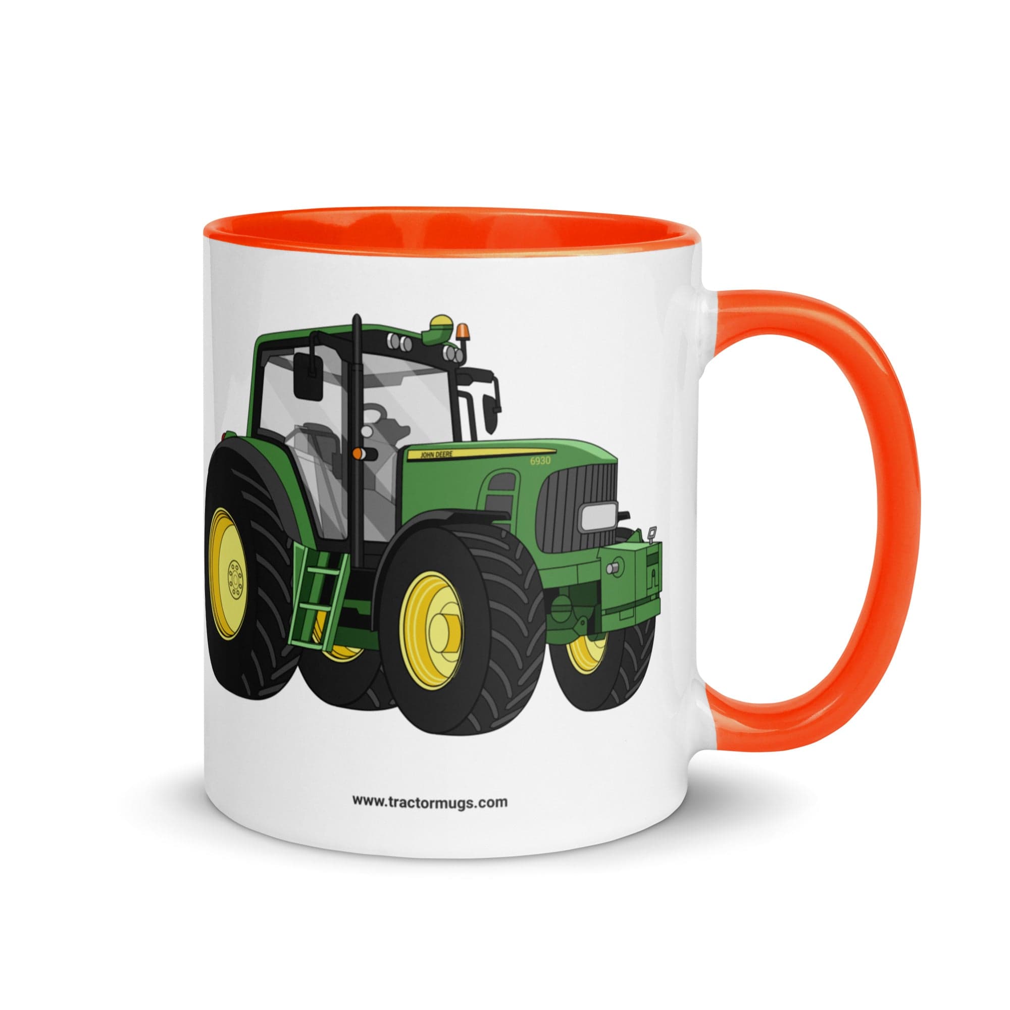 The Tractor Mugs Store Orange John Deere 6930 Premium | Mug with Color Inside Quality Farmers Merch