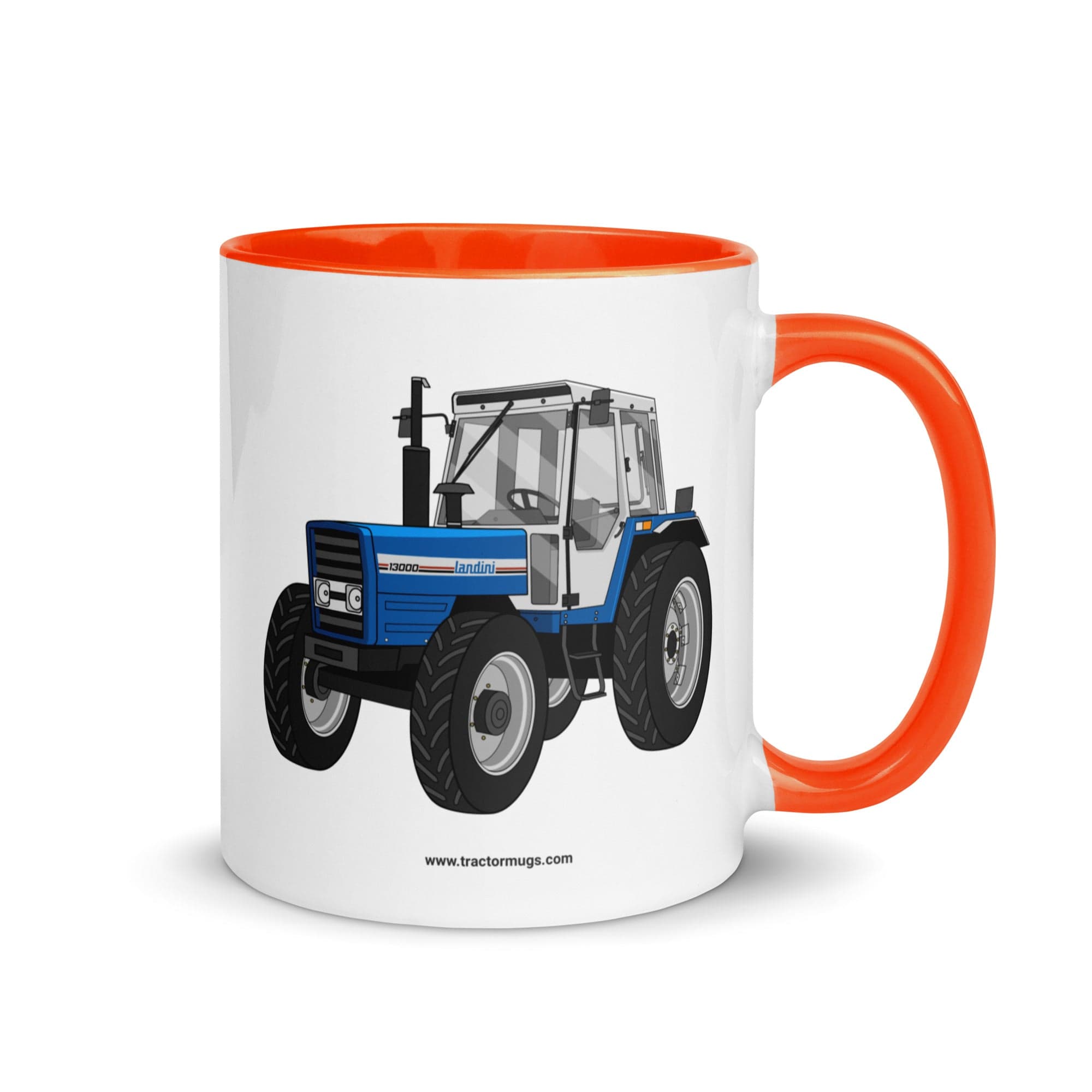 The Tractor Mugs Store Orange Landini 13000 | Mug with Color Inside Quality Farmers Merch