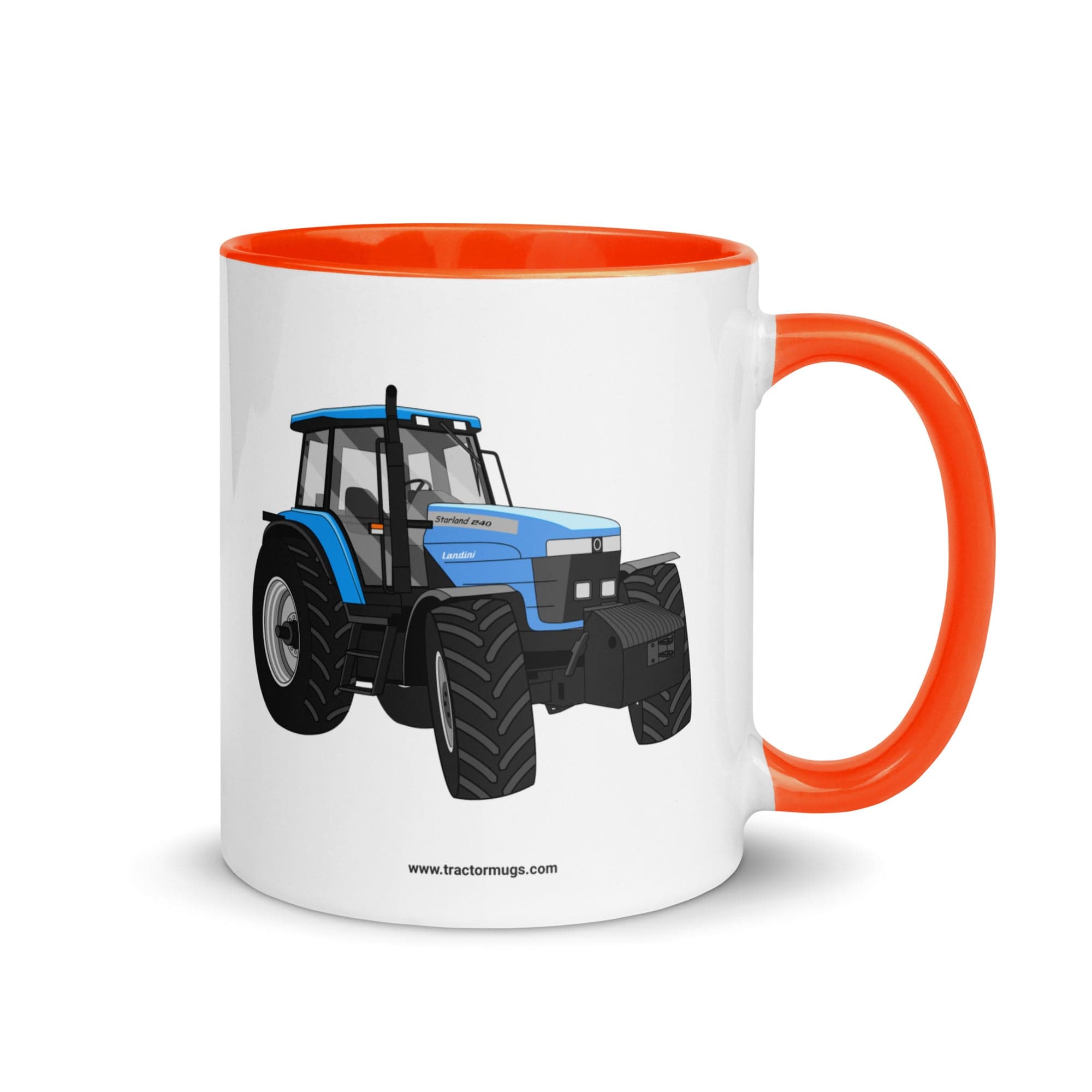 The Tractor Mugs Store Orange Landini Starland 240 | Mug with Color Inside Quality Farmers Merch