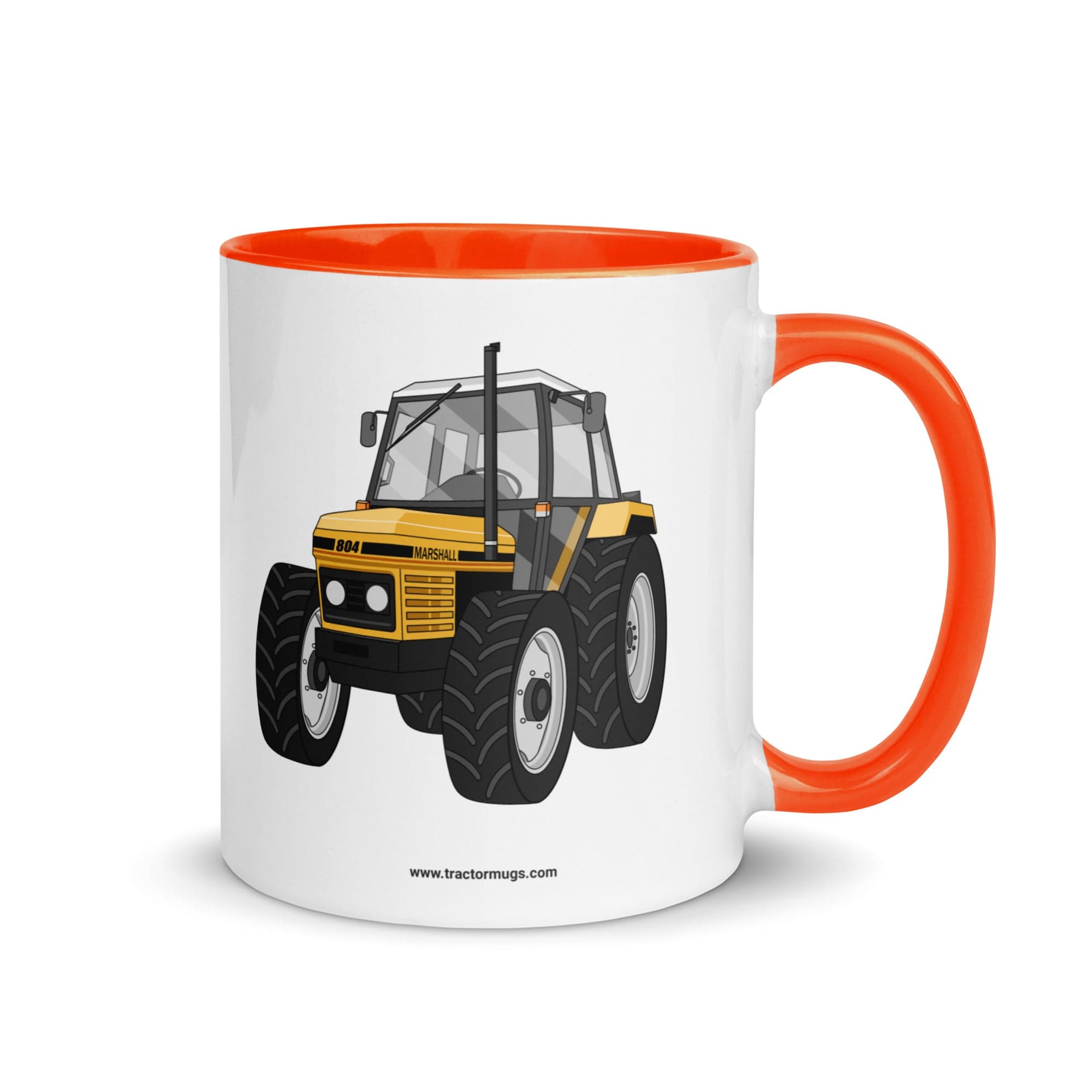 The Tractor Mugs Store Orange Marshall 804 | Mug with Color Inside Quality Farmers Merch