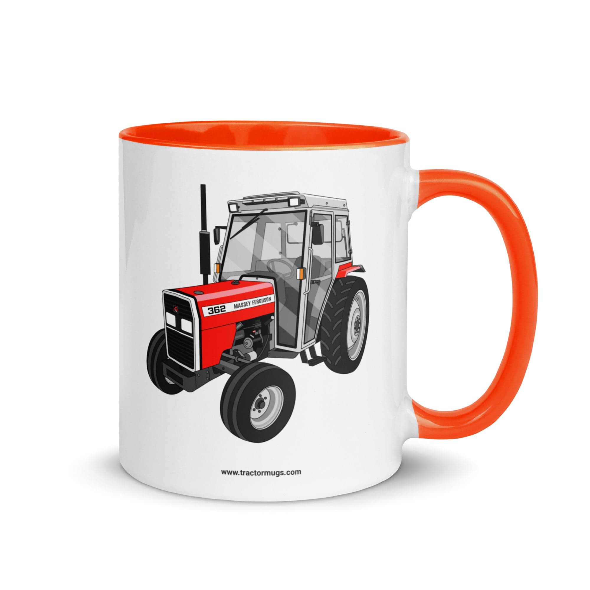 The Tractor Mugs Store Orange Massey Ferguson 362 | Mug with Color Inside Quality Farmers Merch