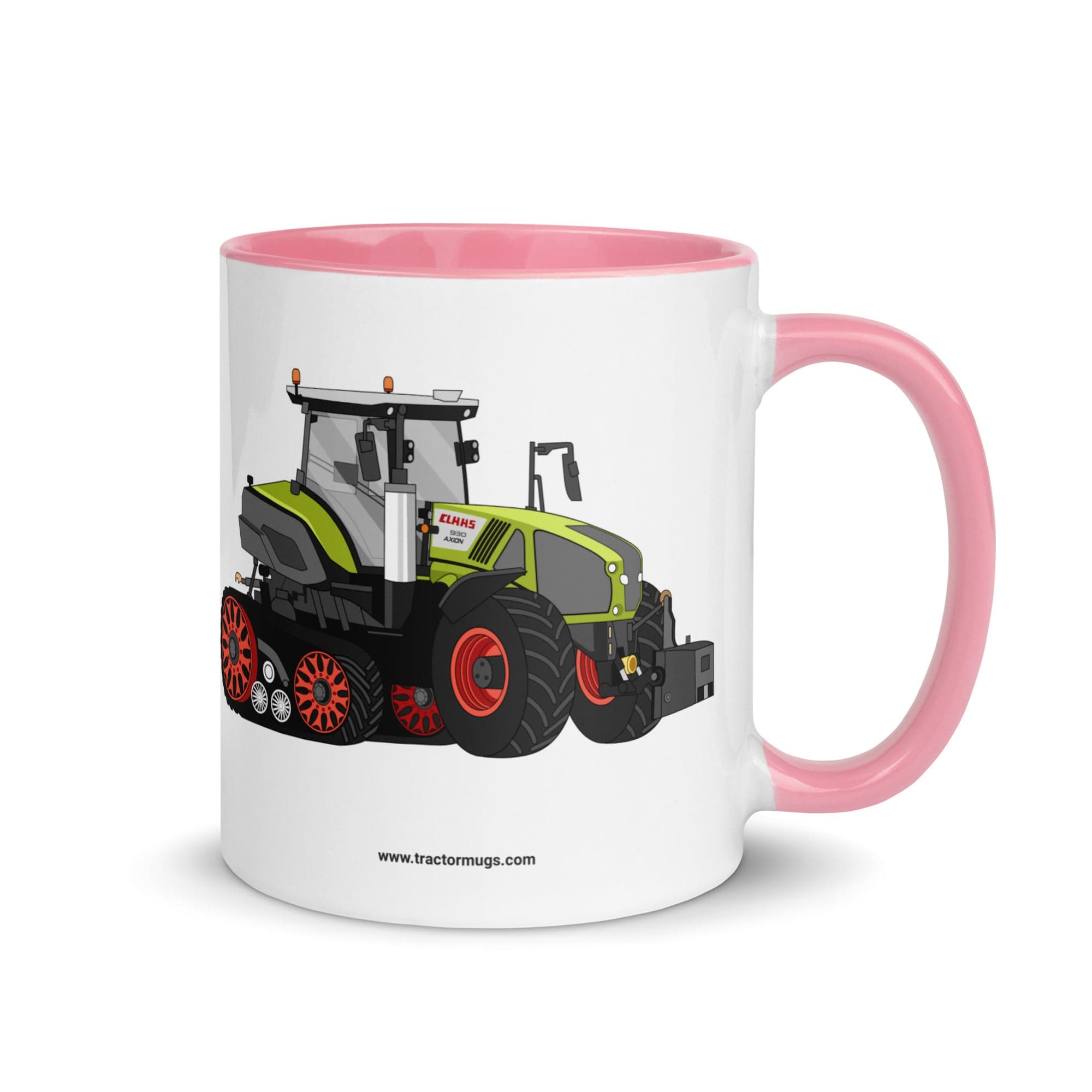 The Tractor Mugs Store Pink Class Axion 930 Mug with Color Inside Quality Farmers Merch
