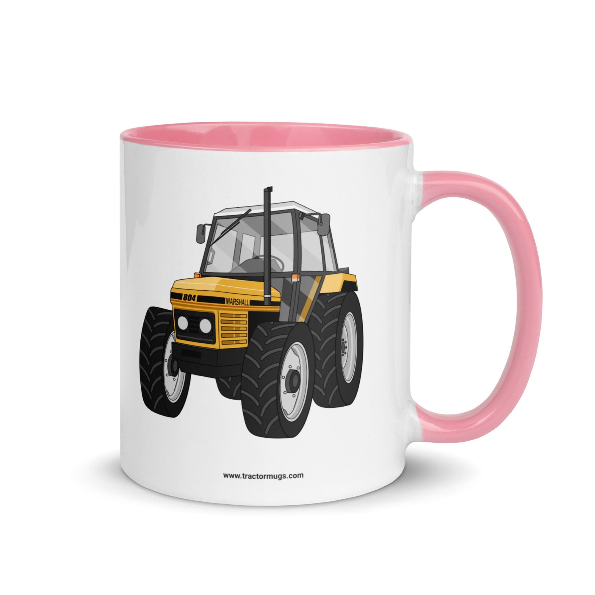 The Tractor Mugs Store Pink Marshall 804 | Mug with Color Inside Quality Farmers Merch
