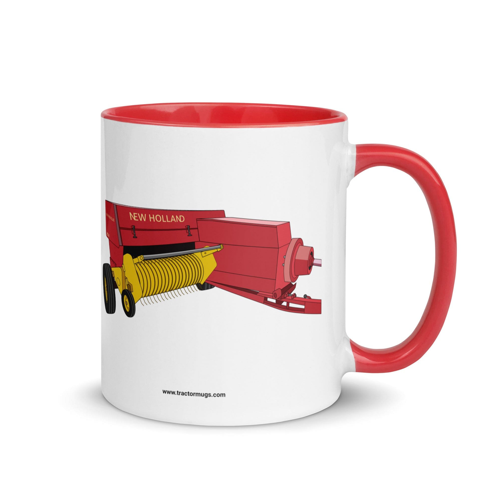 The Tractor Mugs Store Red / 11 oz New Holland 274 Square Baler | Mug with Color Inside Quality Farmers Merch