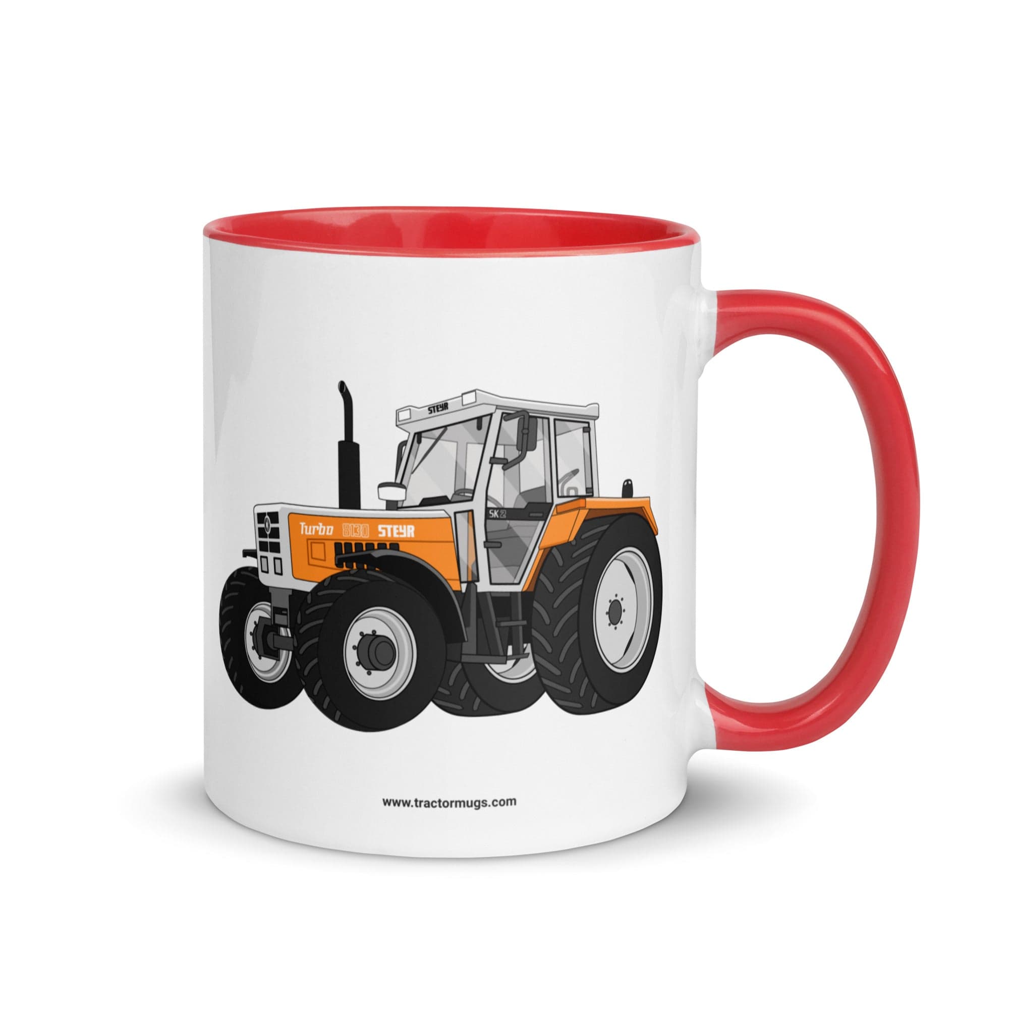 The Tractor Mugs Store Red / 11 oz Steyr SK 8130 Kommunal | Mug with Color Inside Quality Farmers Merch