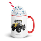 The Tractor Mugs Store Red / 15 oz JCB Fastrac 2170 | Mug with Color Inside Quality Farmers Merch