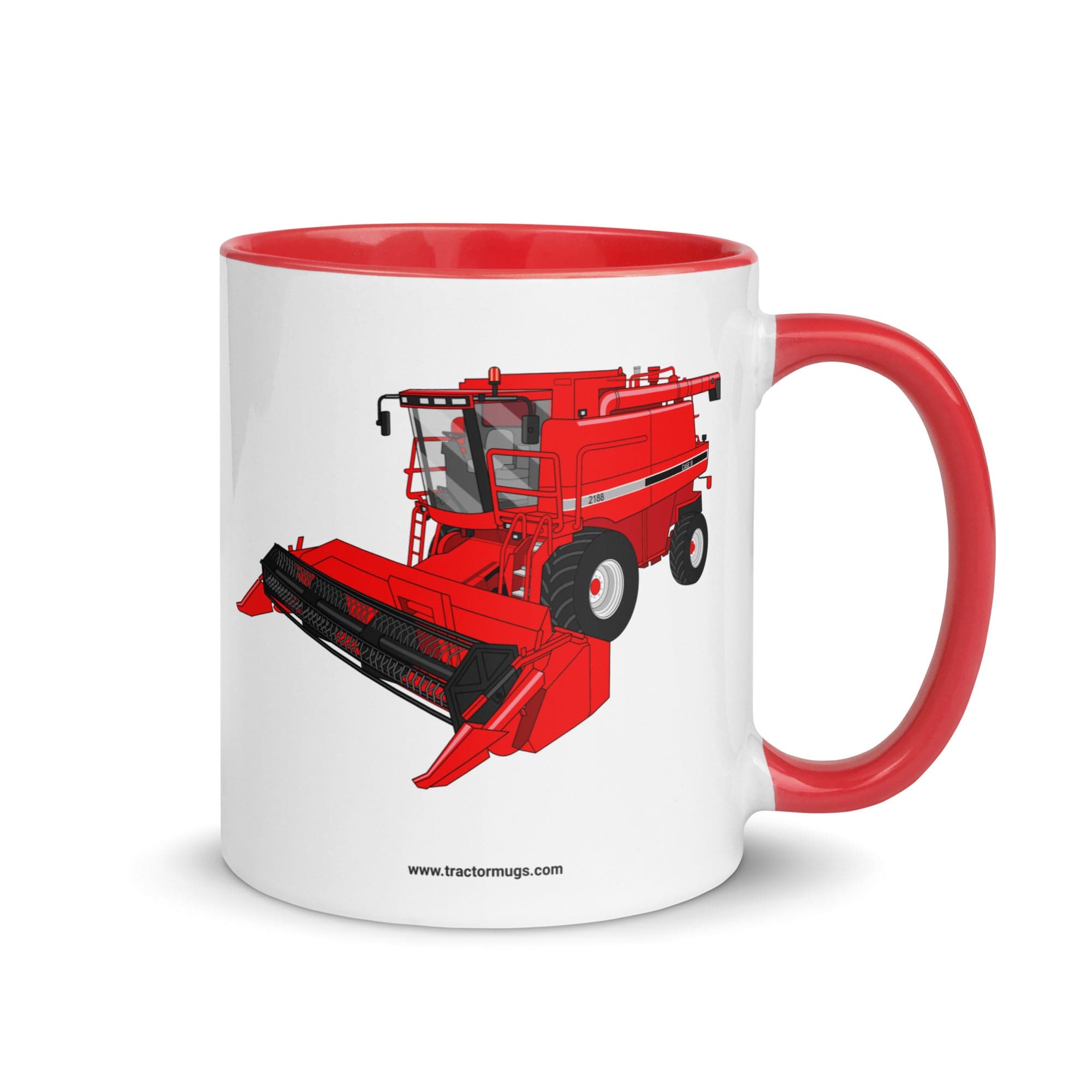 The Tractor Mugs Store Red Case IH Axial Flow 2188 Harvester | Mug with Color Inside Quality Farmers Merch