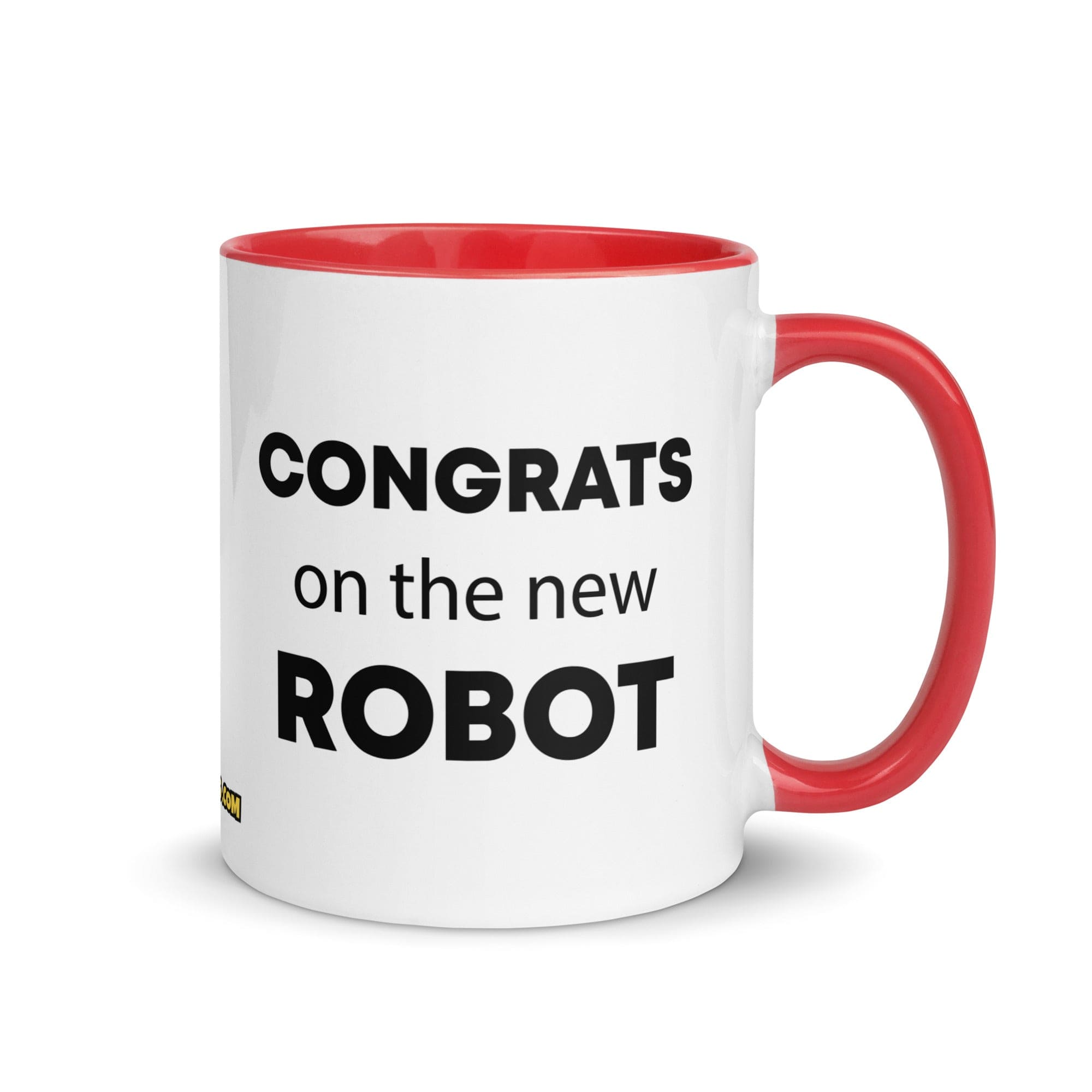 The Tractor Mugs Store Red Congrats On The New Robot | Mug with Color Inside Quality Farmers Merch
