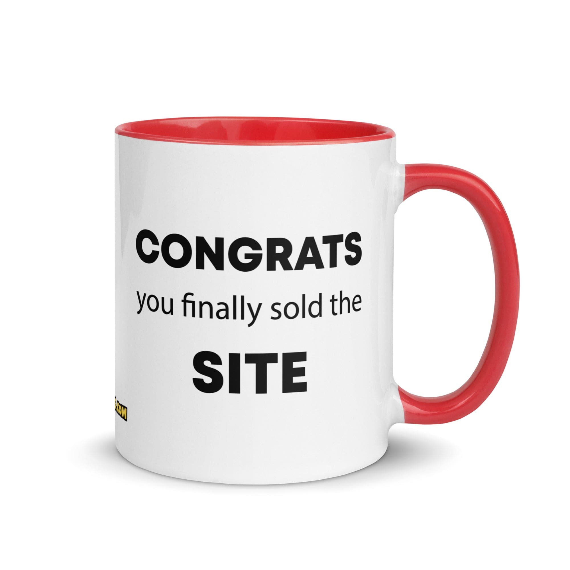 The Tractor Mugs Store Red Congrats You Finally Sold The Site | Mug with Color Inside Quality Farmers Merch