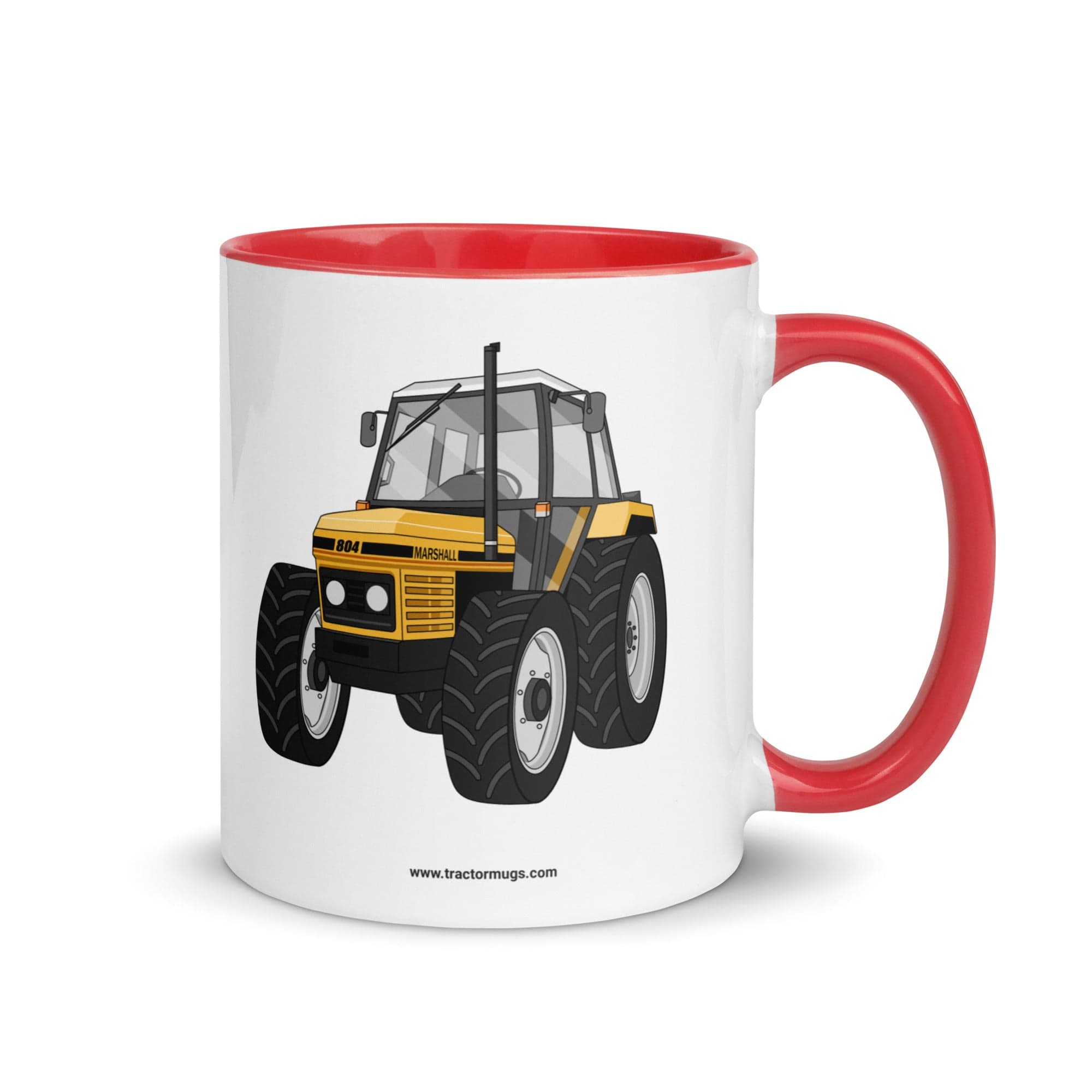 The Tractor Mugs Store Red Marshall 804 | Mug with Color Inside Quality Farmers Merch
