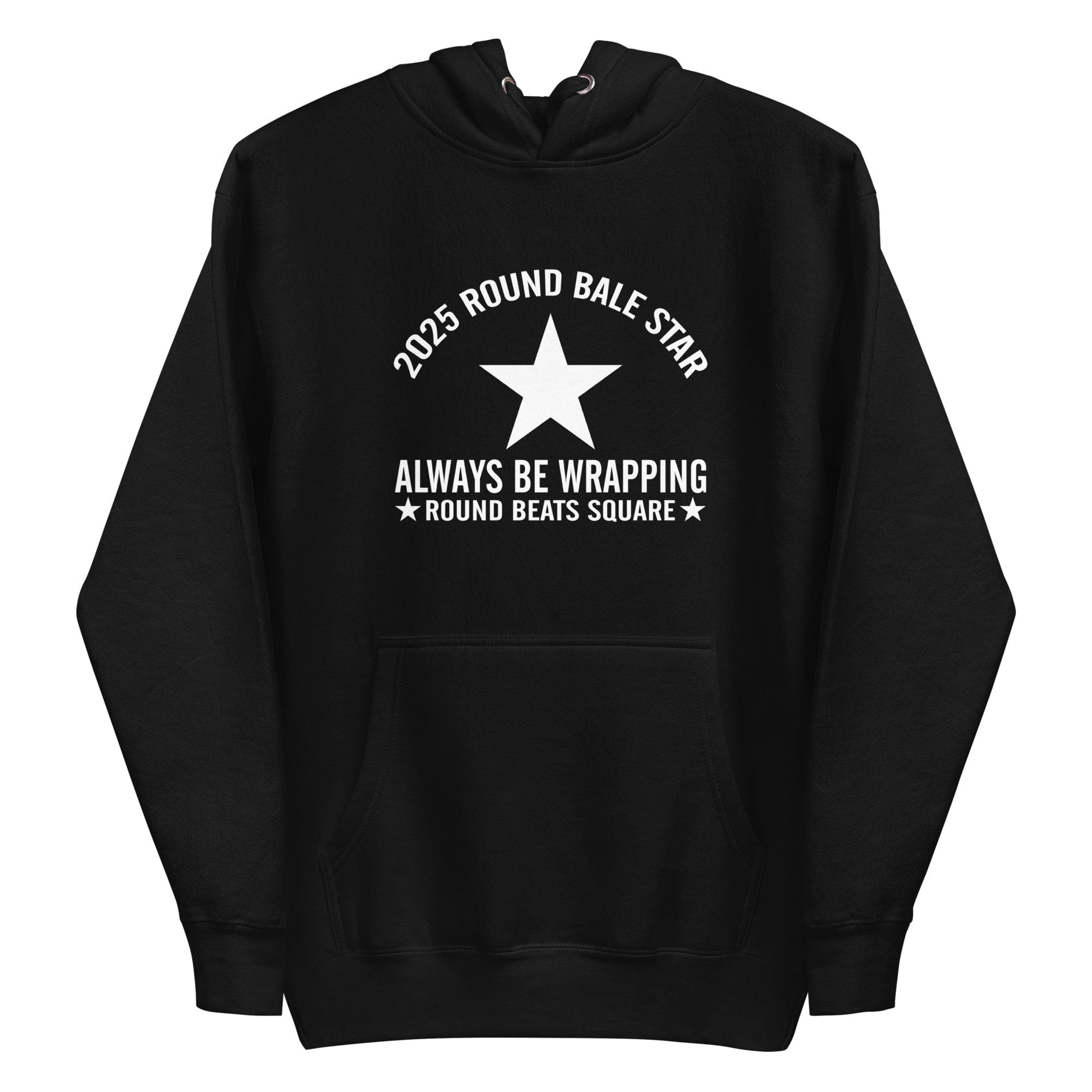 The Tractor Mugs Store Round Baler Star | Unisex Hoodie Quality Farmers Merch