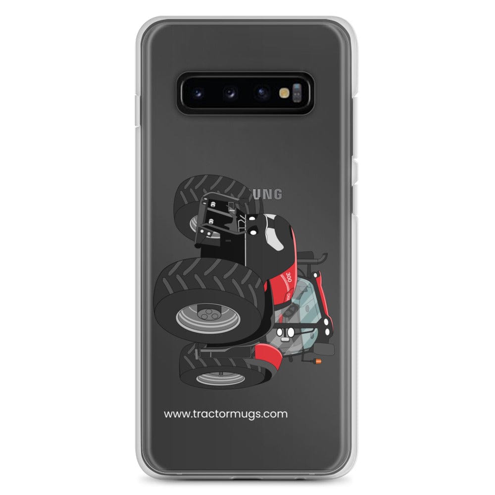 The Tractor Mugs Store Samsung Galaxy S10+ Case IH Optum 300 CVX | Clear Case for Samsung® Quality Farmers Merch