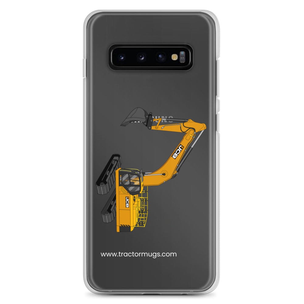 The Tractor Mugs Store Samsung Galaxy S10+ JCB 370 LC | Clear Case for Samsung® Quality Farmers Merch