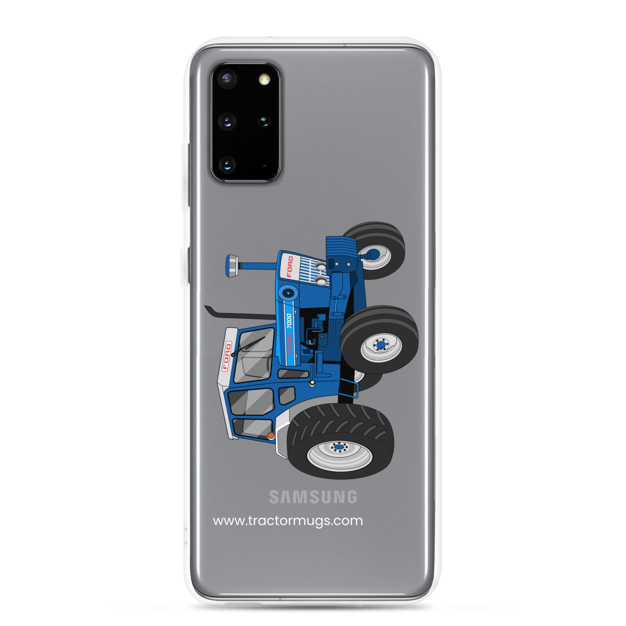 The Tractor Mugs Store Samsung Galaxy S20 Plus Ford 7000 | Clear Case for Samsung® Quality Farmers Merch