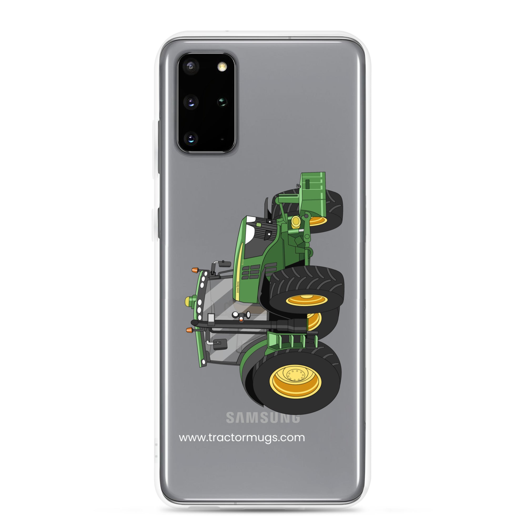 The Tractor Mugs Store Samsung Galaxy S20 Plus John Deere 6210 R | Clear Case for Samsung® Quality Farmers Merch