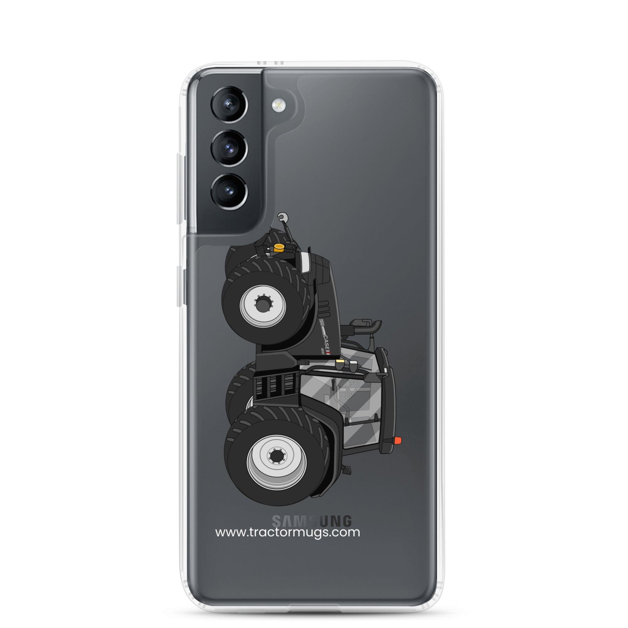 The Tractor Mugs Store Samsung Galaxy S21 Case IH 195 CVX Black | Clear Case for Samsung® Quality Farmers Merch