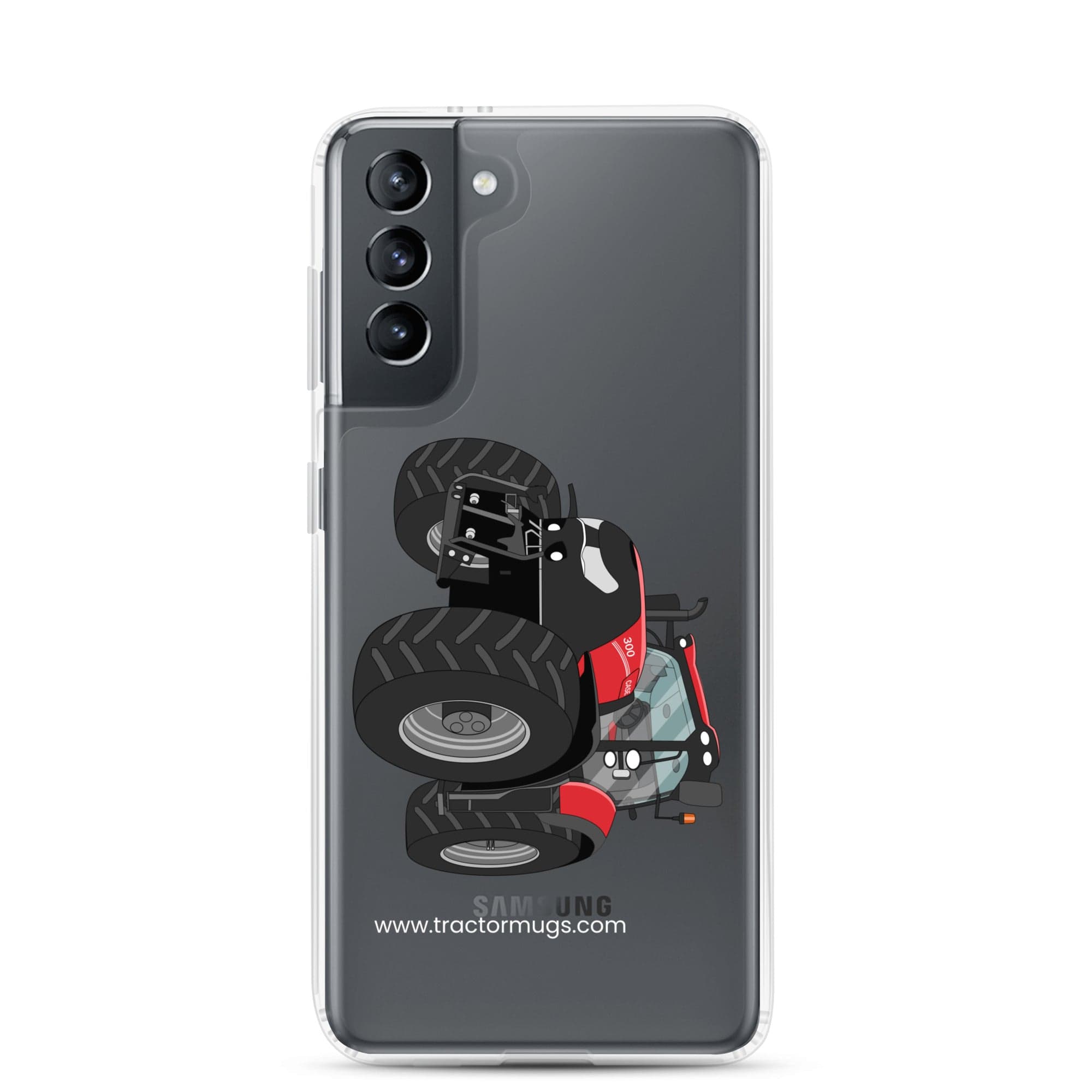 The Tractor Mugs Store Samsung Galaxy S21 Case IH Optum 300 CVX | Clear Case for Samsung® Quality Farmers Merch