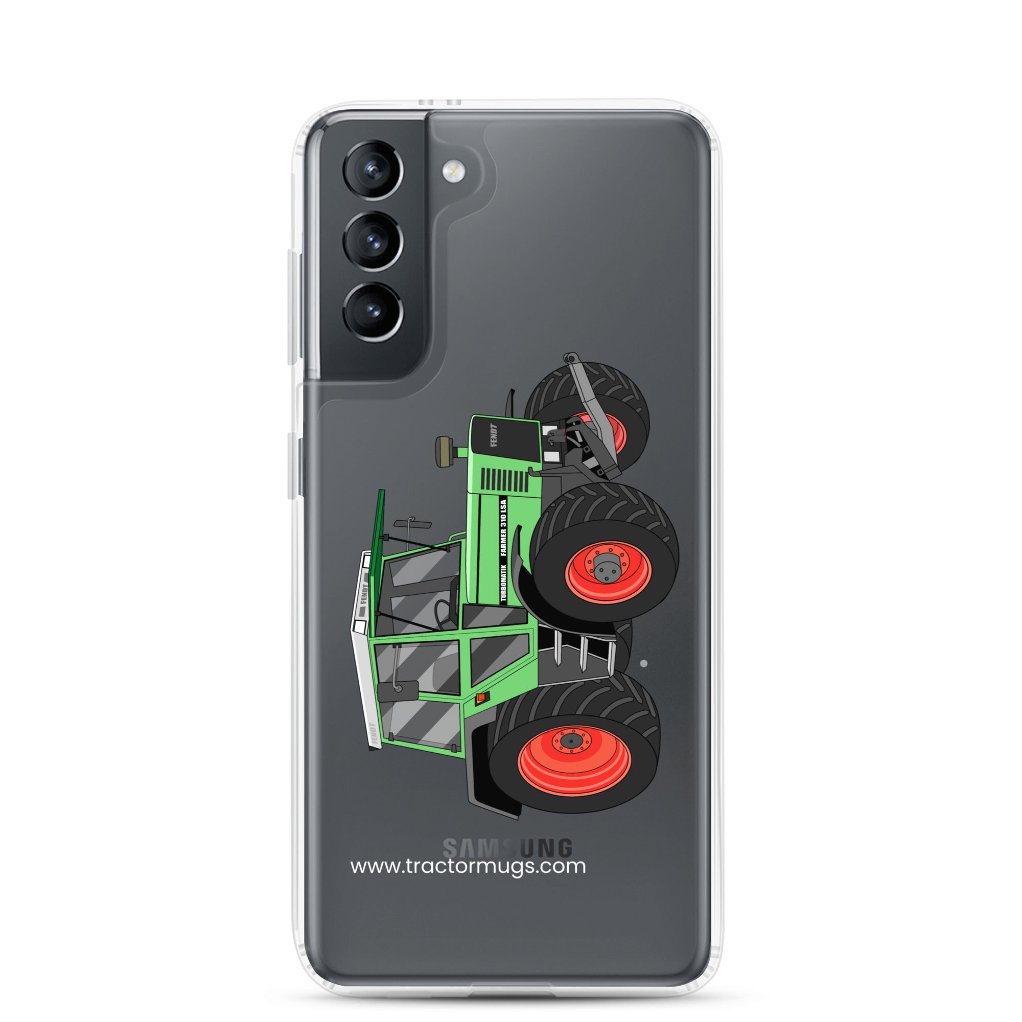 The Tractor Mugs Store Samsung Galaxy S21 Fendt 310 LSA | Clear Case for Samsung® Quality Farmers Merch