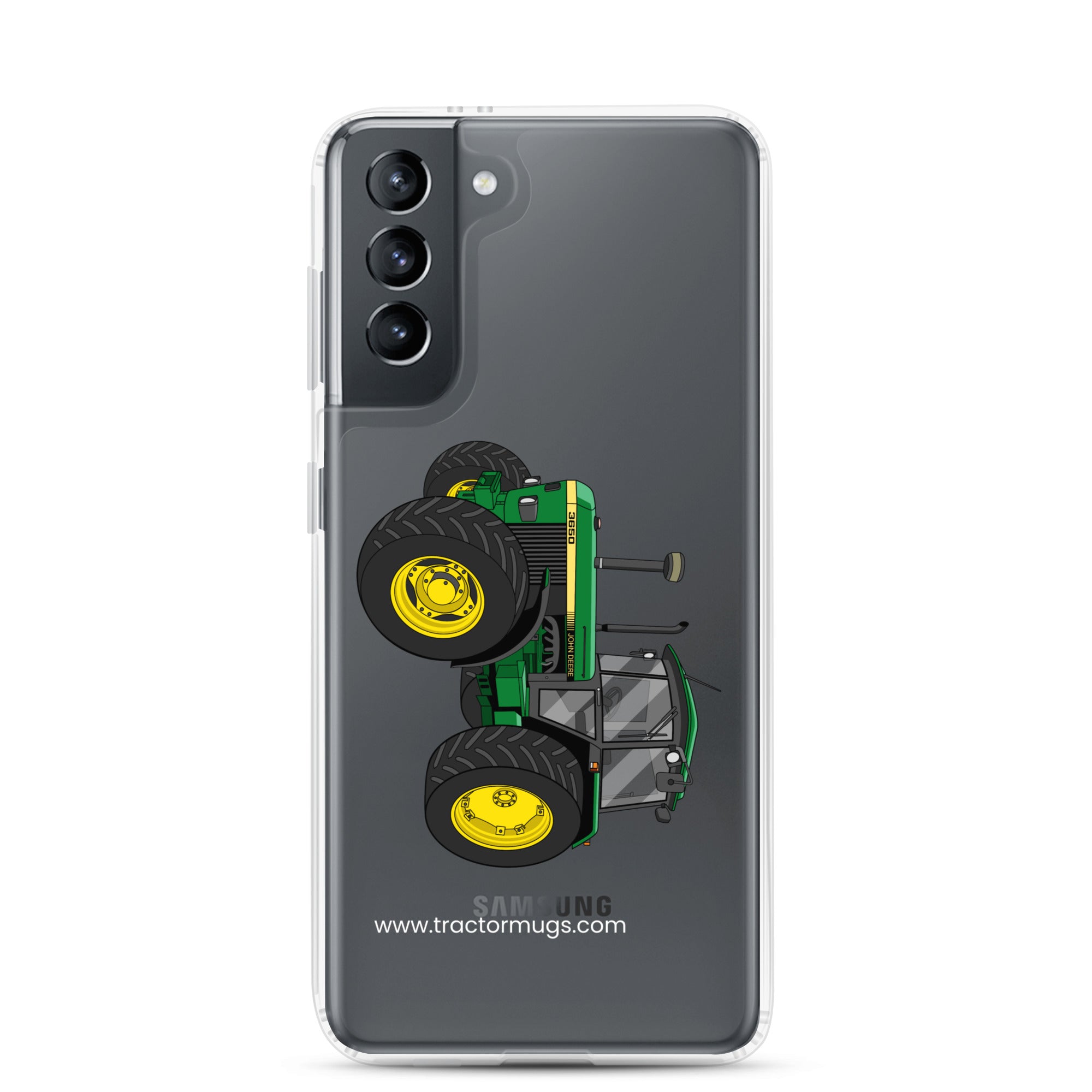 The Tractor Mugs Store Samsung Galaxy S21 John Deere 3650 | Clear Case for Samsung® Quality Farmers Merch