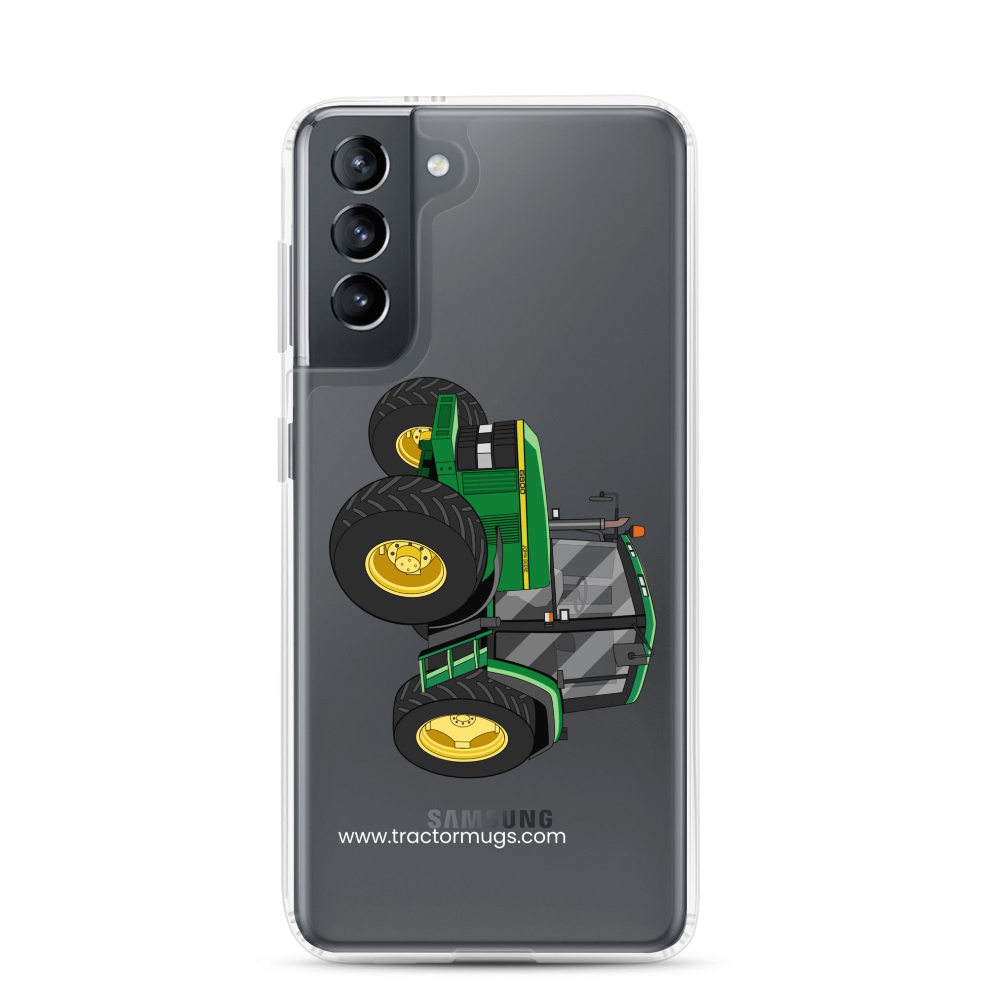 The Tractor Mugs Store Samsung Galaxy S21 John Deere 6800 | Clear Case for Samsung® Quality Farmers Merch