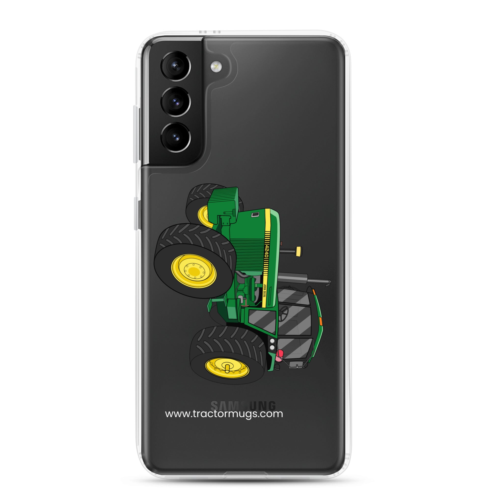 The Tractor Mugs Store Samsung Galaxy S21 Plus John Deere 4240 | Clear Case for Samsung® Quality Farmers Merch
