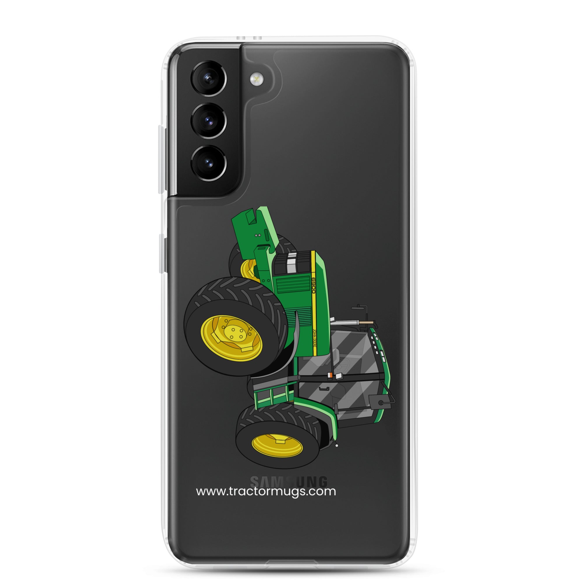 The Tractor Mugs Store Samsung Galaxy S21 Plus John Deere 6900 | Clear Case for Samsung® Quality Farmers Merch