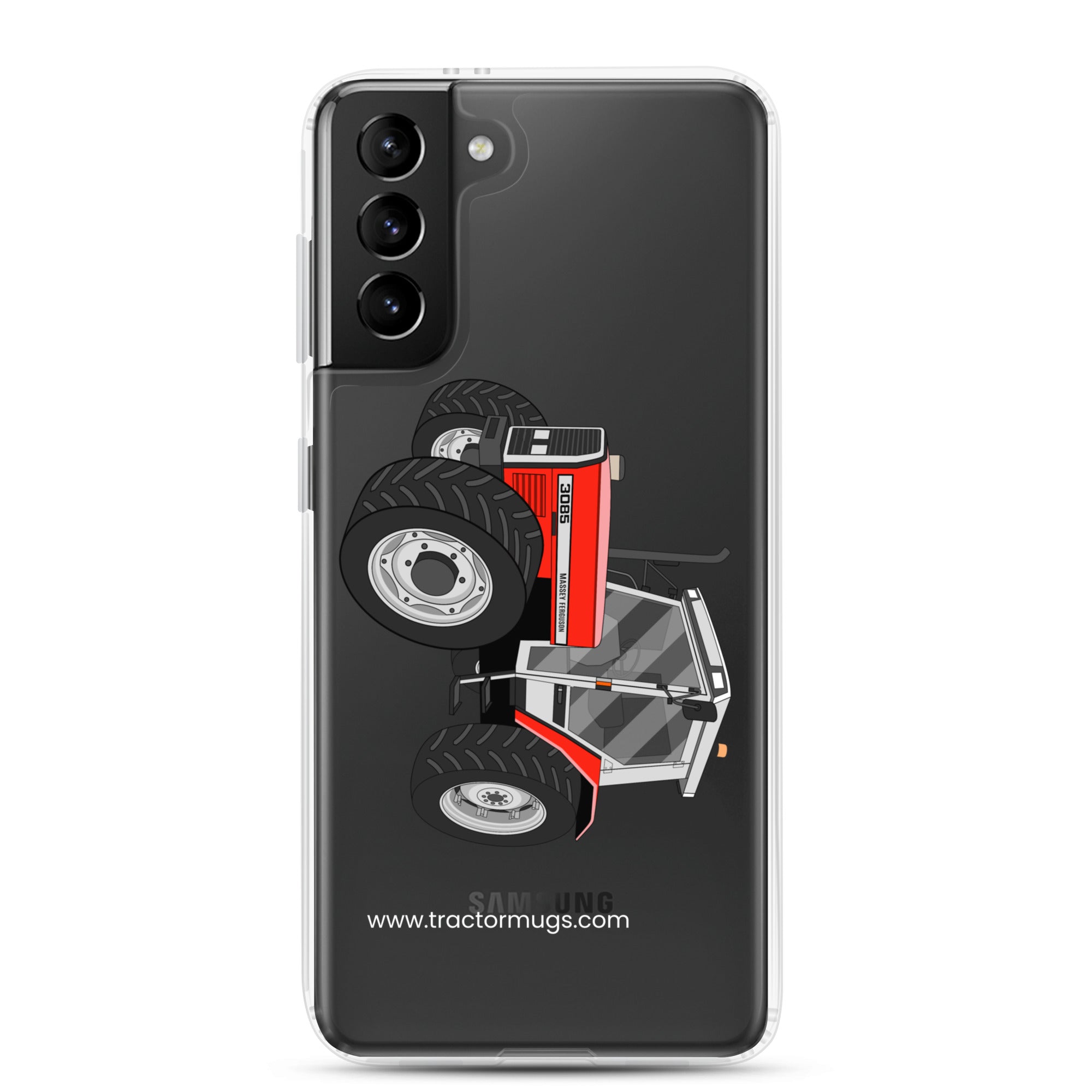 The Tractor Mugs Store Samsung Galaxy S21 Plus Massey Ferguson 3085 | Clear Case for Samsung® Quality Farmers Merch