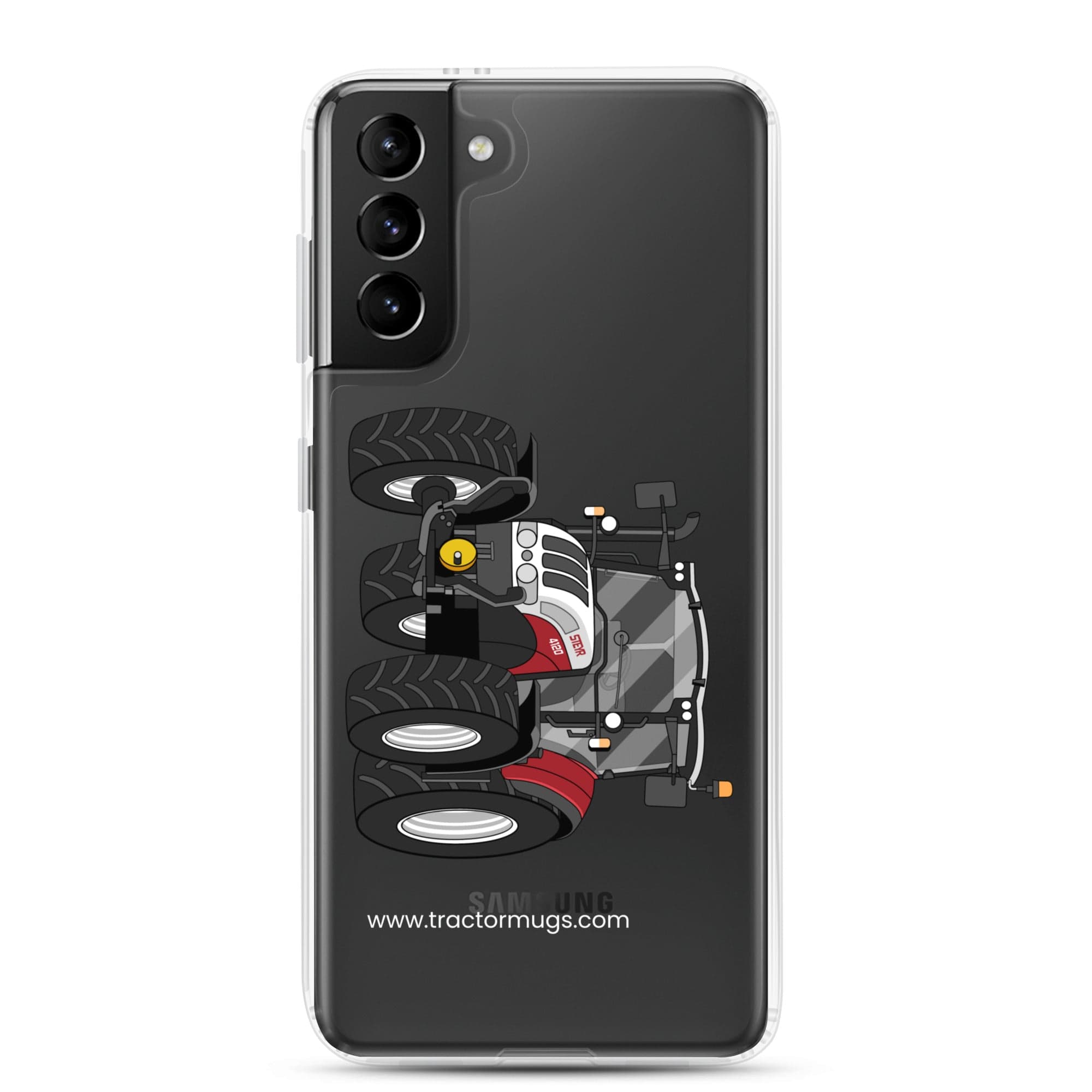 The Tractor Mugs Store Samsung Galaxy S21 Plus Steyr 4120 Plus | Clear Case for SamsungĀ® Quality Farmers Merch