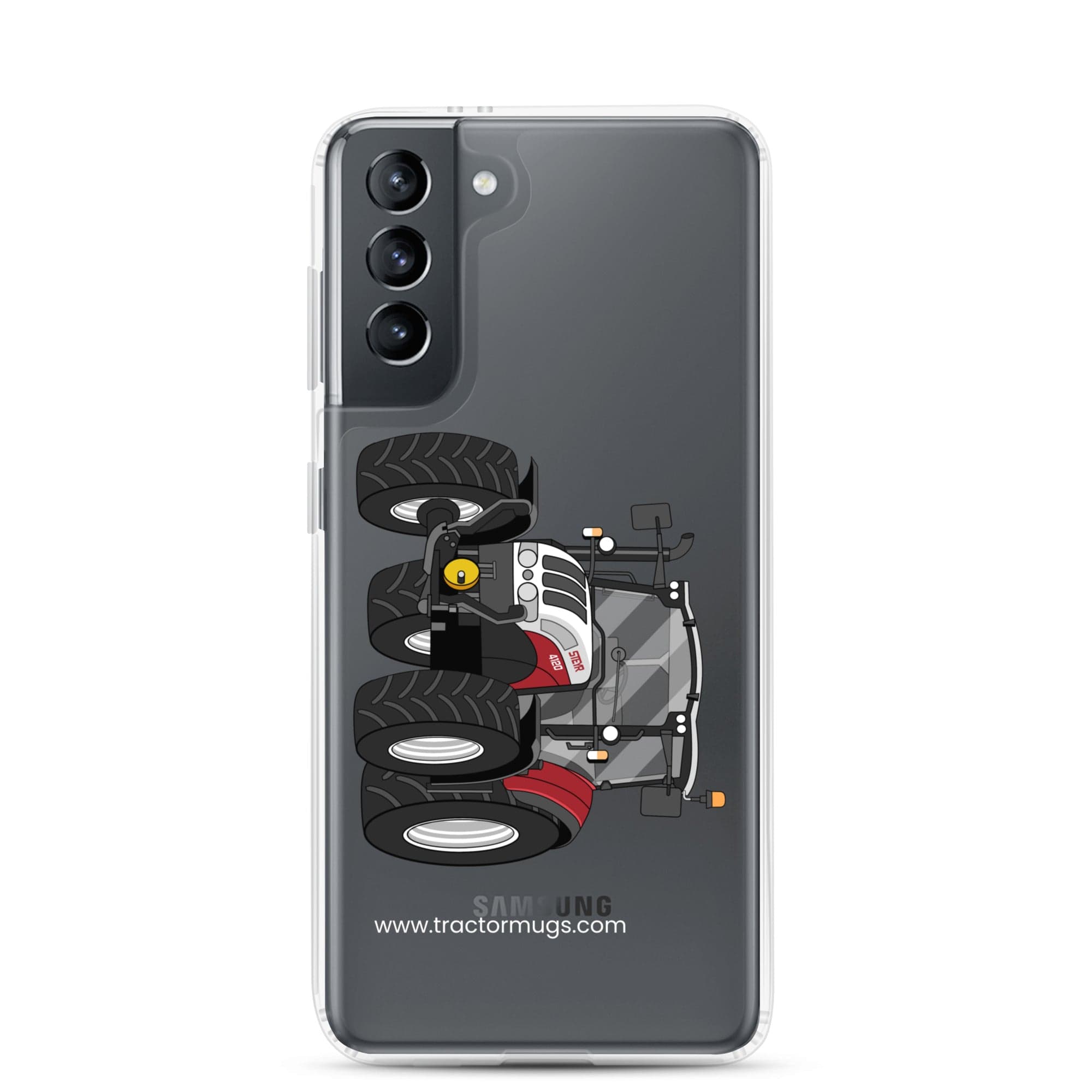 The Tractor Mugs Store Samsung Galaxy S21 Steyr 4120 Plus | Clear Case for SamsungĀ® Quality Farmers Merch