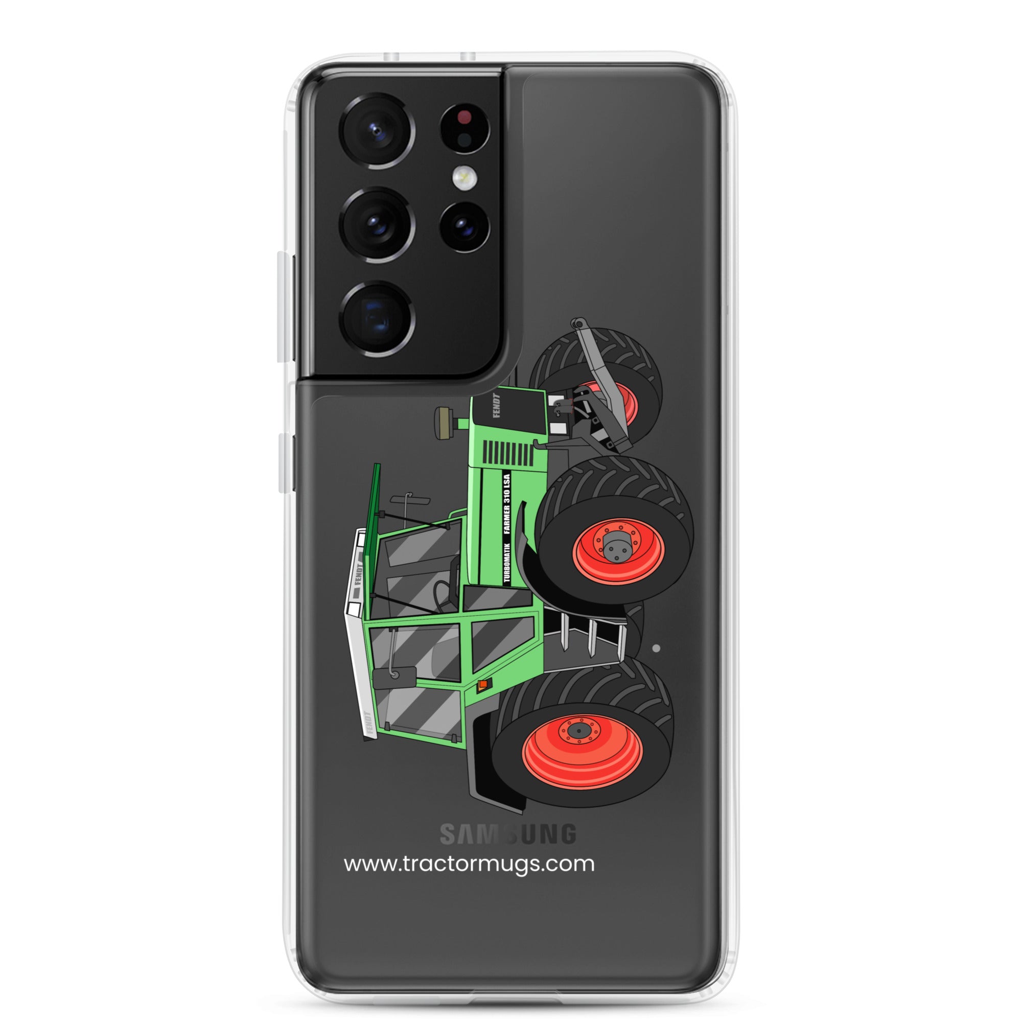 The Tractor Mugs Store Samsung Galaxy S21 Ultra Fendt 310 LSA | Clear Case for Samsung® Quality Farmers Merch