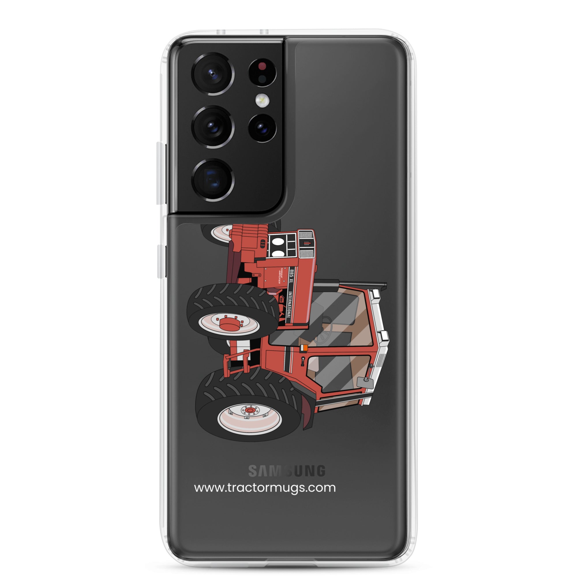The Tractor Mugs Store Samsung Galaxy S21 Ultra International 885 XL 4WD | Clear Case for Samsung® Quality Farmers Merch