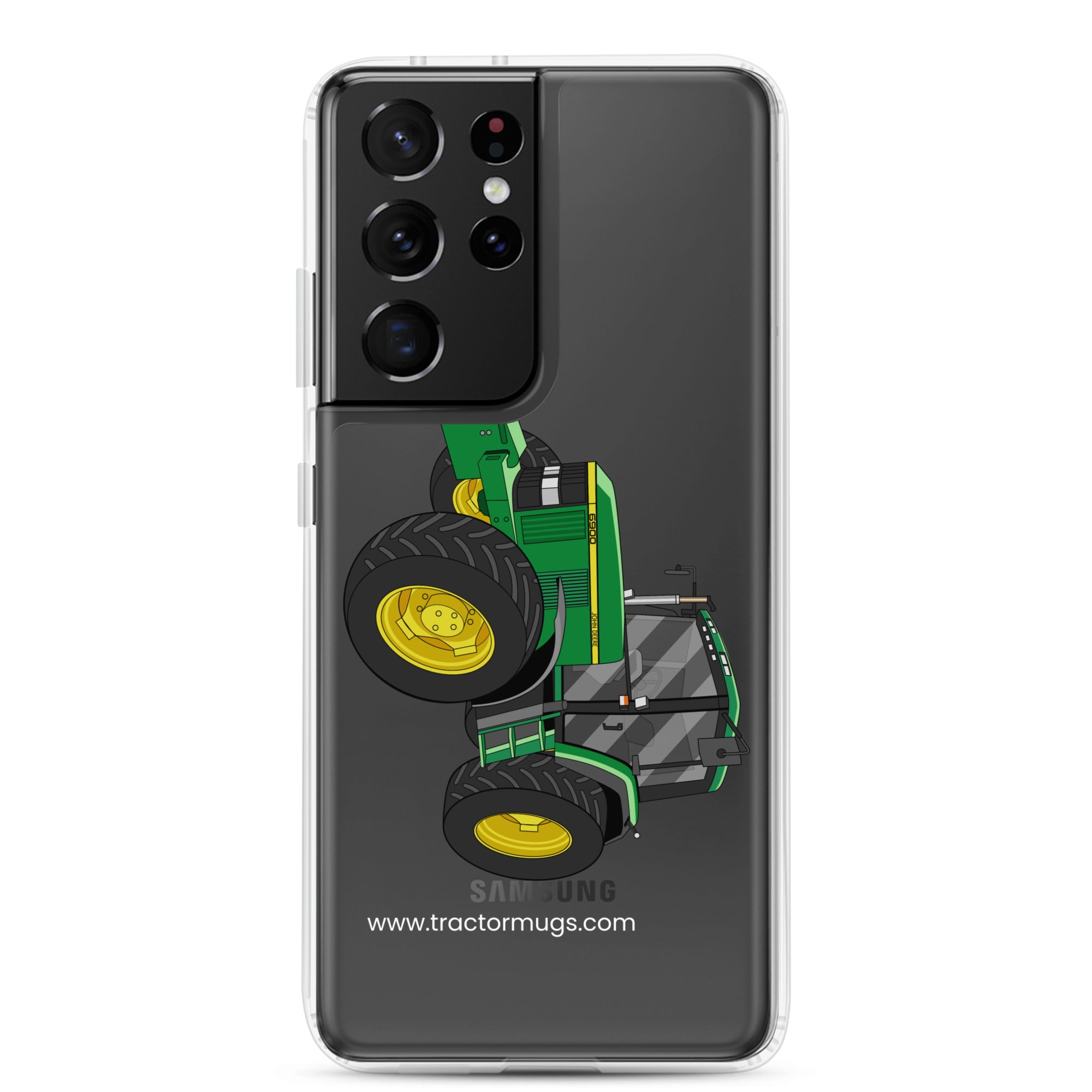 The Tractor Mugs Store Samsung Galaxy S21 Ultra John Deere 6900 | Clear Case for Samsung® Quality Farmers Merch