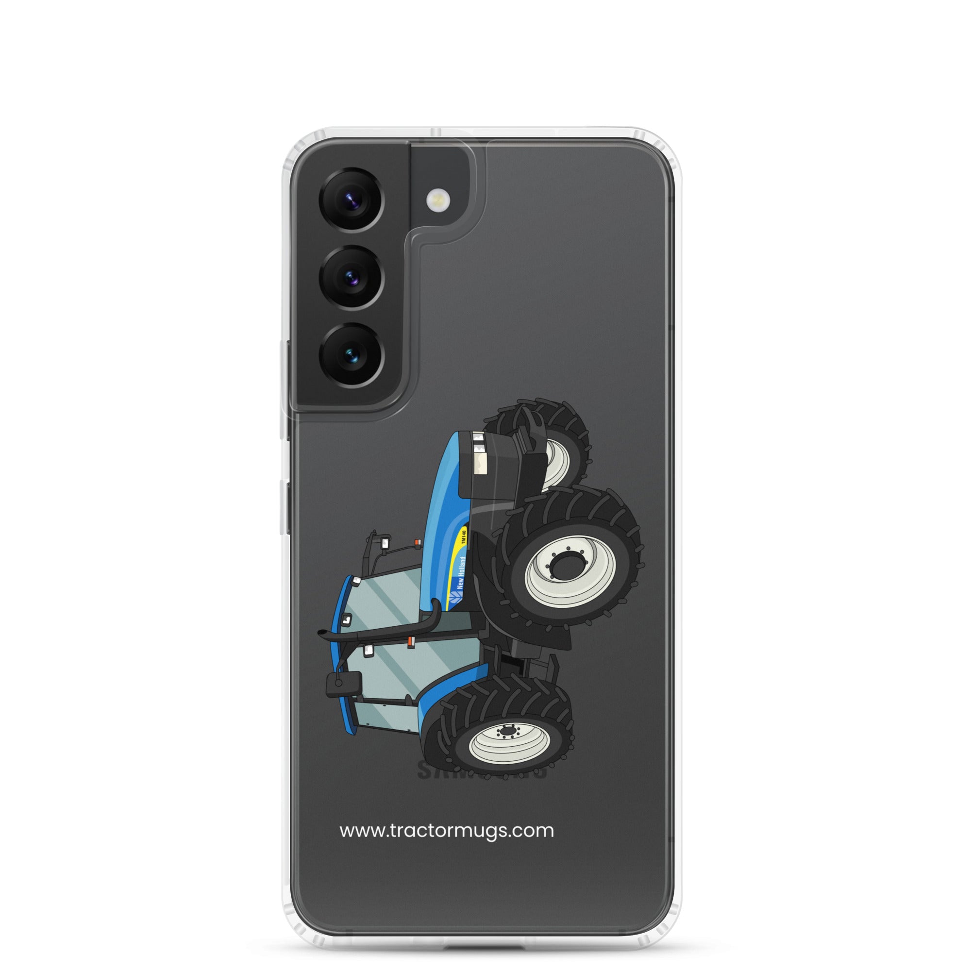 The Tractor Mugs Store Samsung Galaxy S22 New Holland TM 140 | Clear Case for Samsung® Quality Farmers Merch