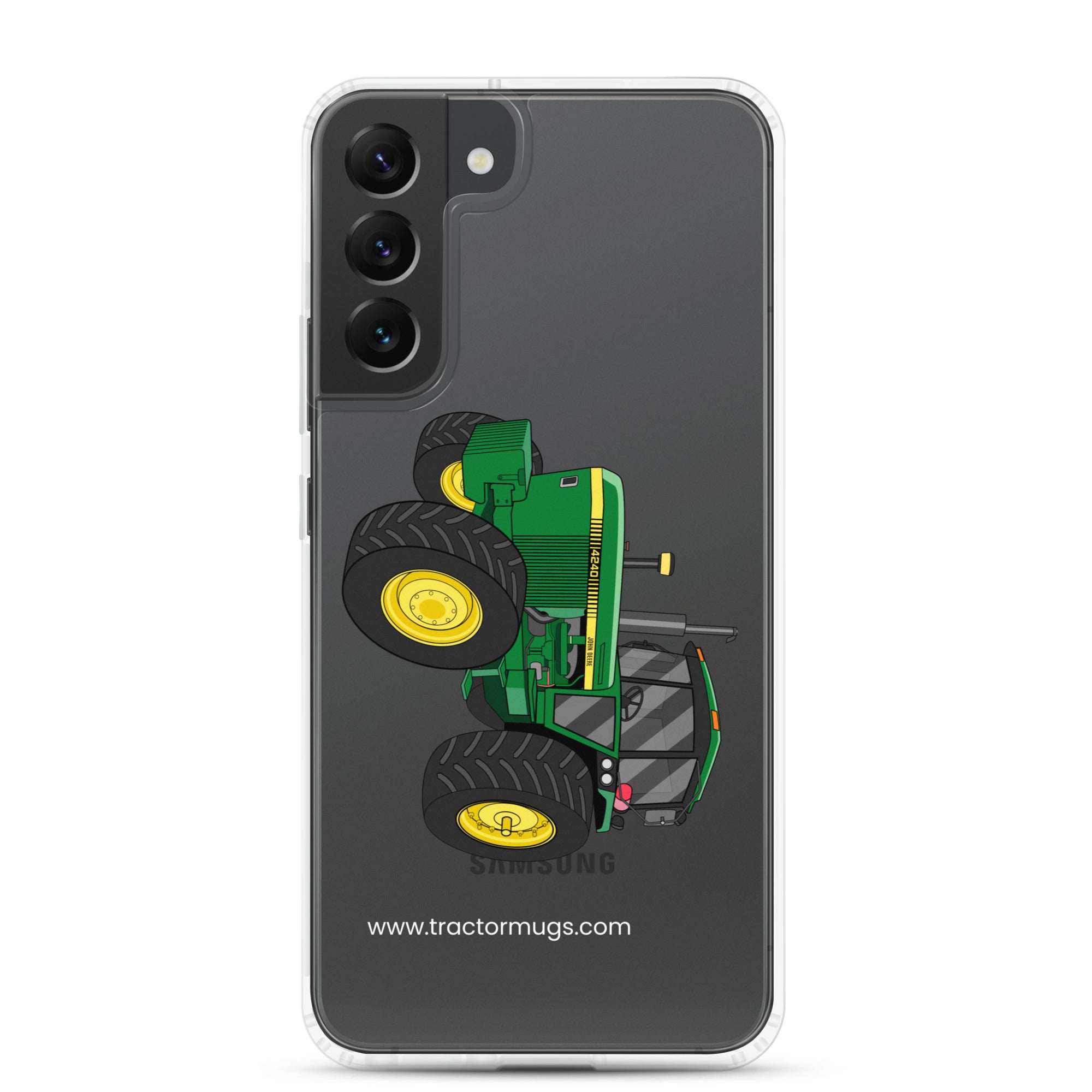 The Tractor Mugs Store Samsung Galaxy S22 Plus John Deere 4240 | Clear Case for Samsung® Quality Farmers Merch