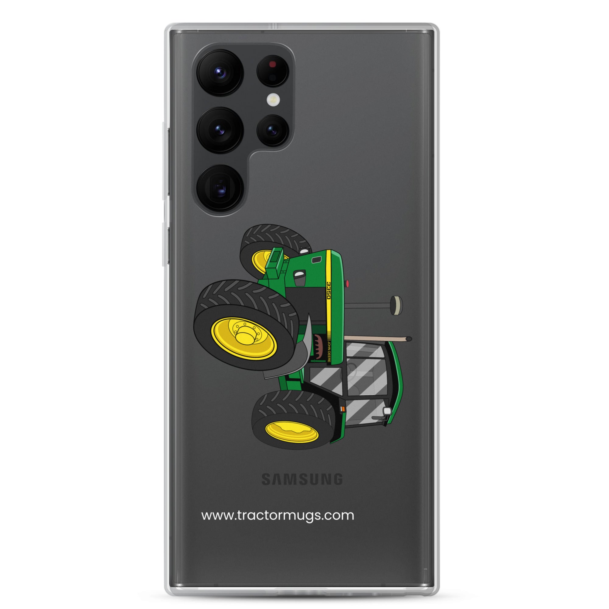 The Tractor Mugs Store Samsung Galaxy S22 Ultra John Deere 3350 4WD | Clear Case for Samsung® Quality Farmers Merch