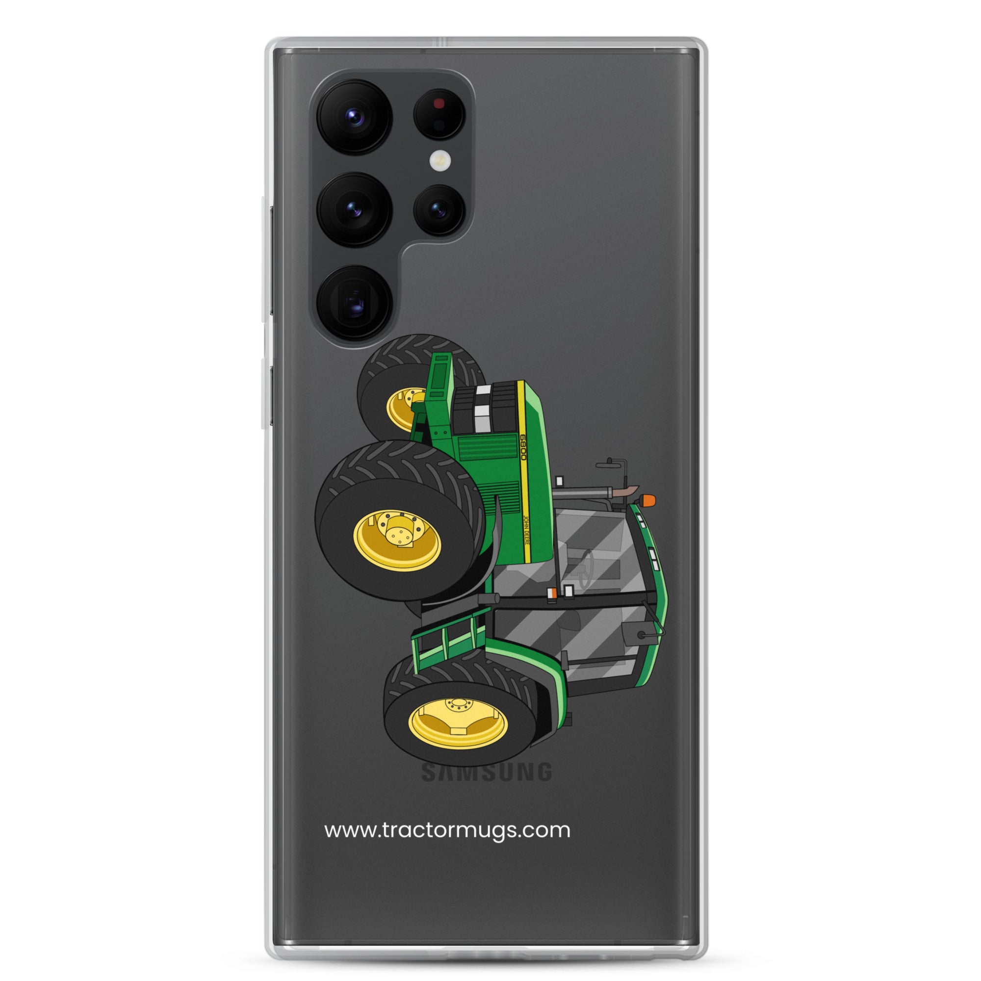 The Tractor Mugs Store Samsung Galaxy S22 Ultra John Deere 6800 | Clear Case for Samsung® Quality Farmers Merch