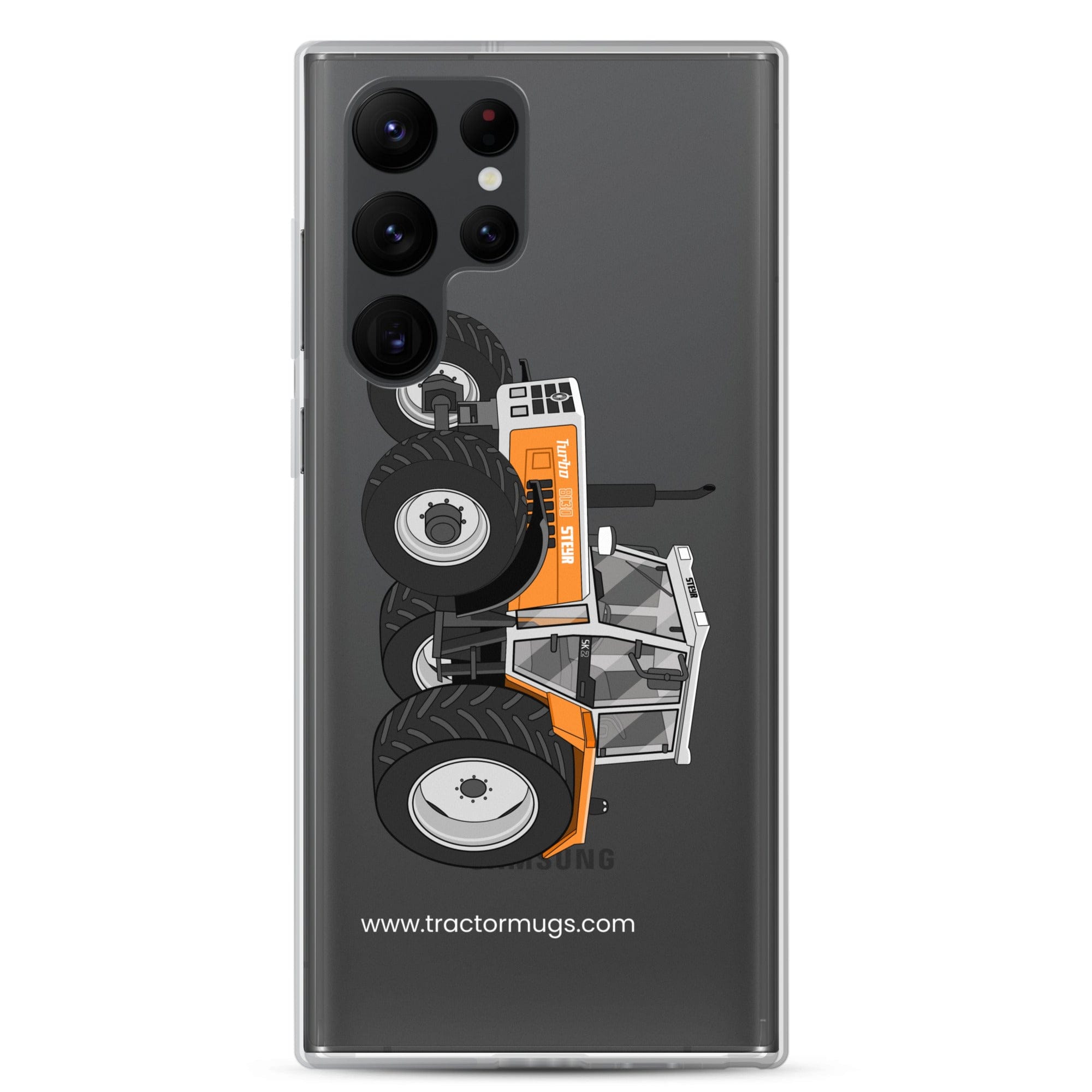 The Tractor Mugs Store Samsung Galaxy S22 Ultra Steyr SK 8130 Kommunal | Clear Case for SamsungĀ® Quality Farmers Merch