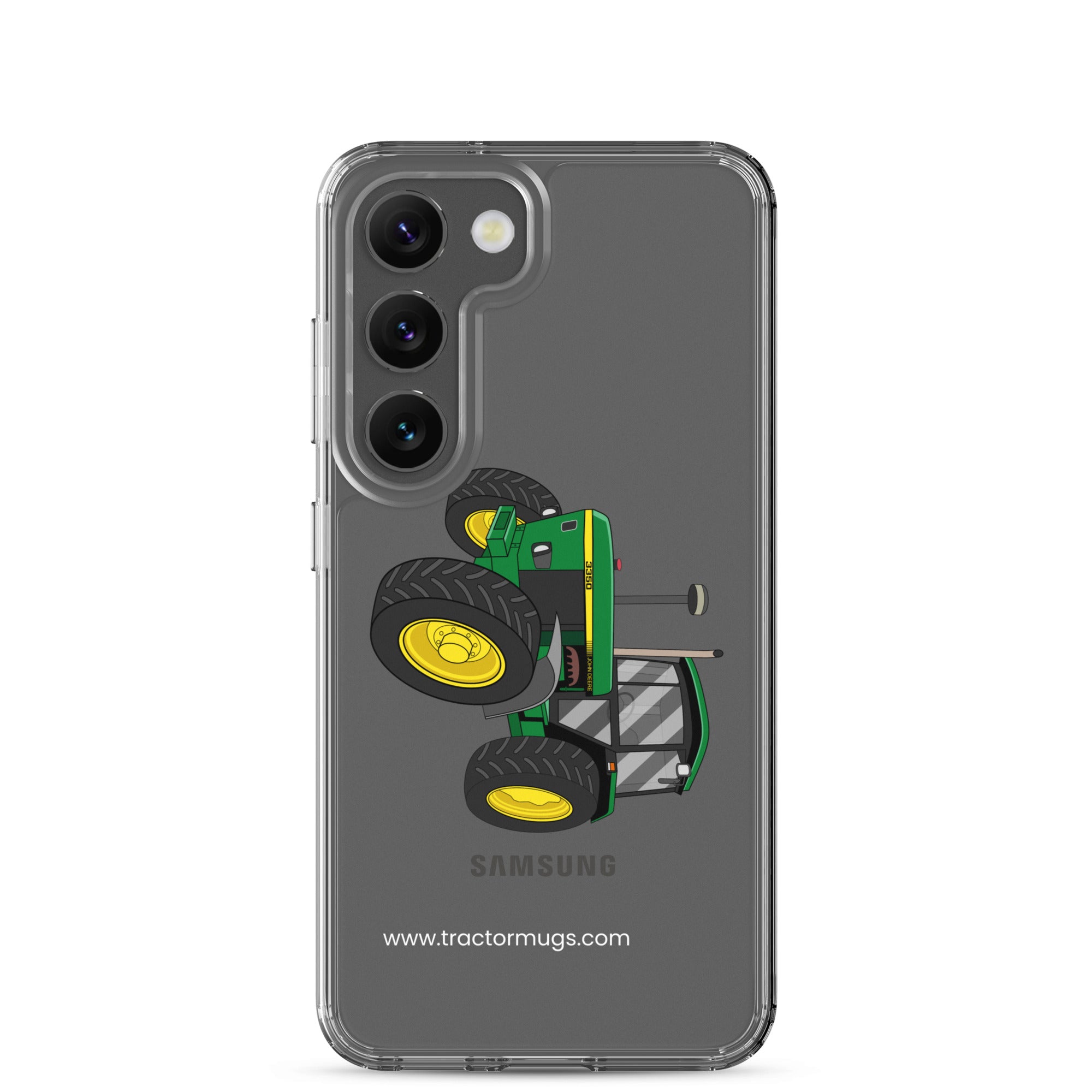 The Tractor Mugs Store Samsung Galaxy S23 John Deere 3350 4WD | Clear Case for Samsung® Quality Farmers Merch