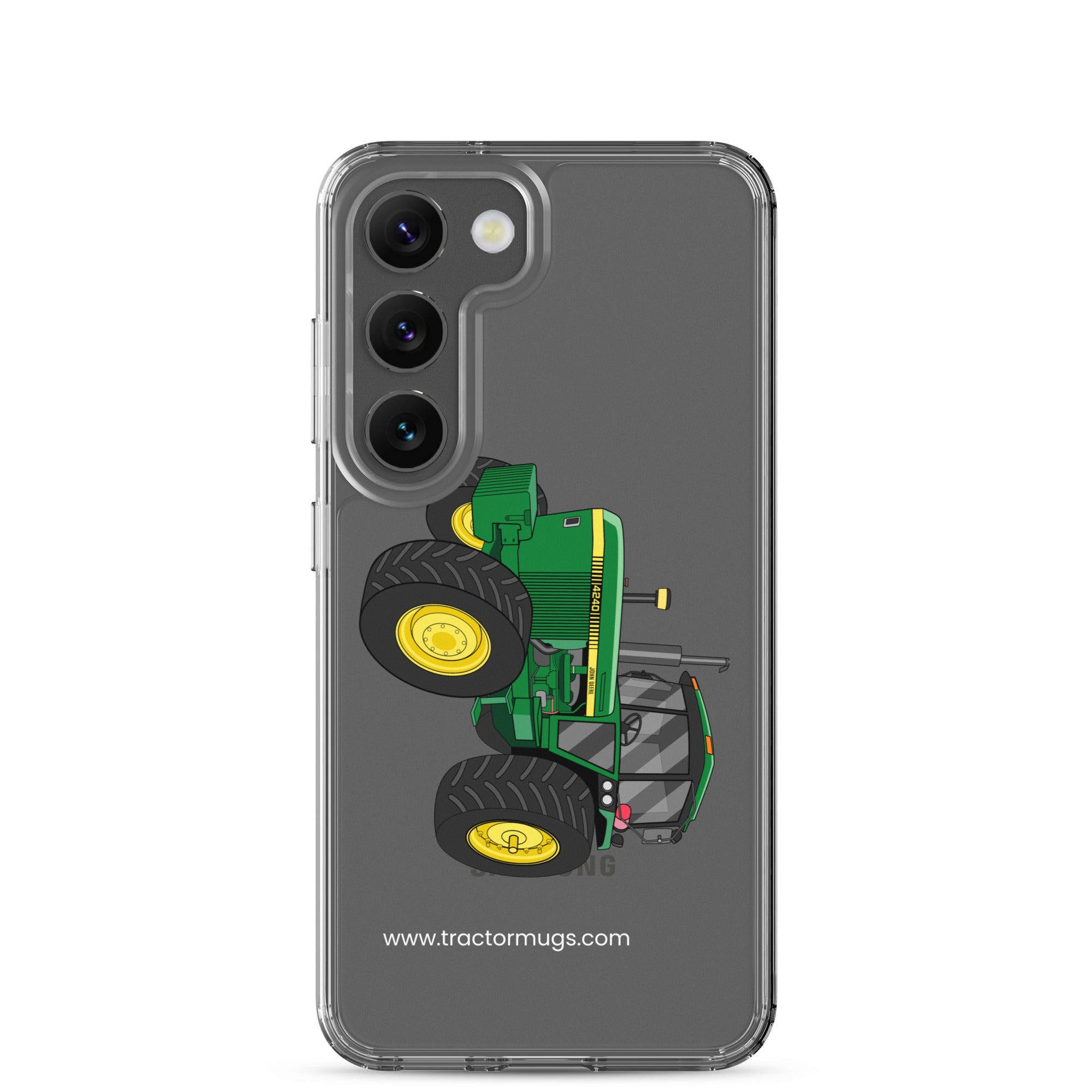 The Tractor Mugs Store Samsung Galaxy S23 John Deere 4240 | Clear Case for Samsung® Quality Farmers Merch