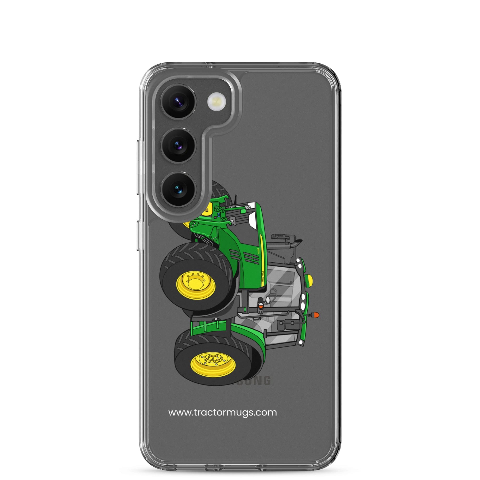 The Tractor Mugs Store Samsung Galaxy S23 John Deere 6155 M | Clear Case for Samsung® Quality Farmers Merch