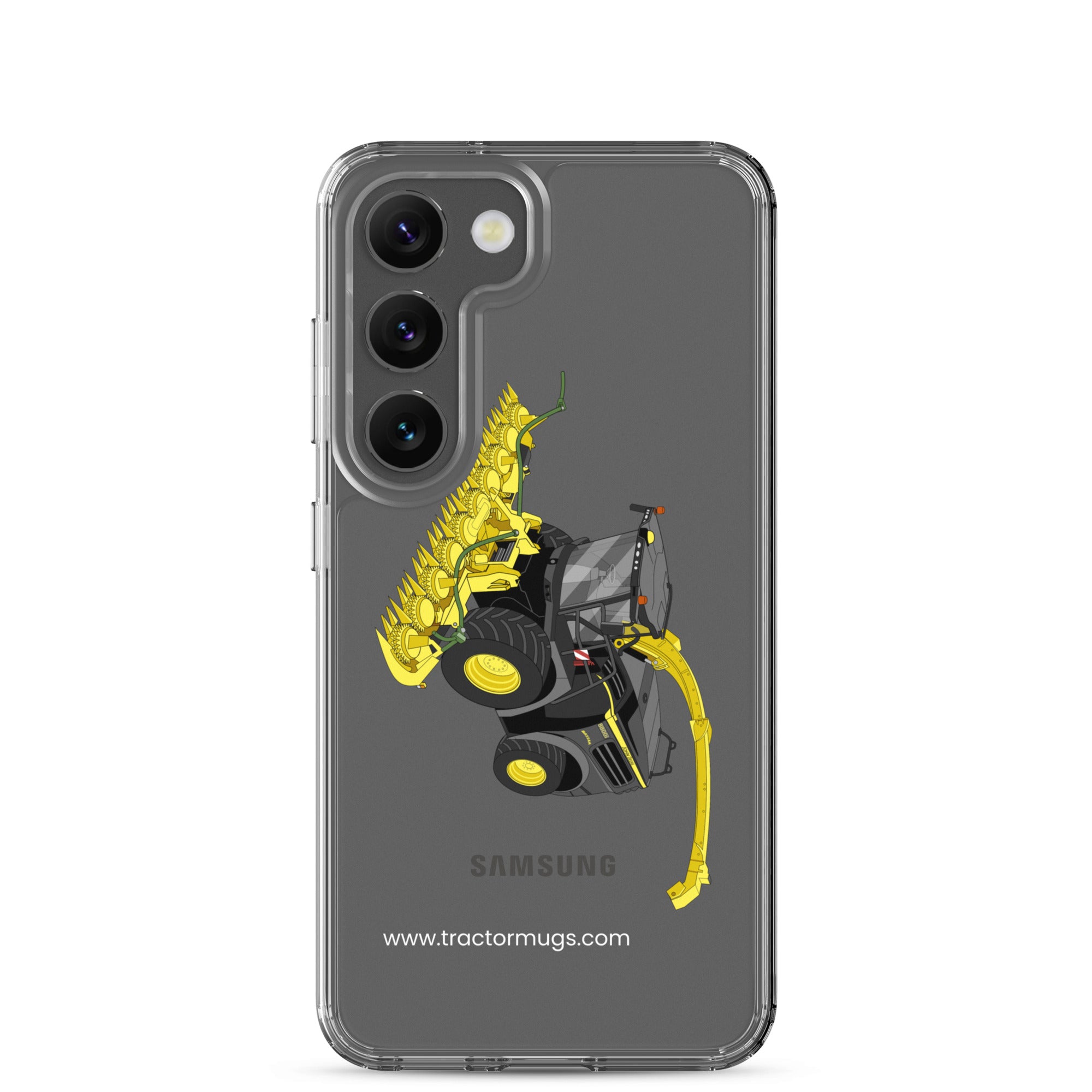 The Tractor Mugs Store Samsung Galaxy S23 John Deere 8800 Black Beauty Silage Harvester | Clear Case for Samsung® Quality Farmers Merch